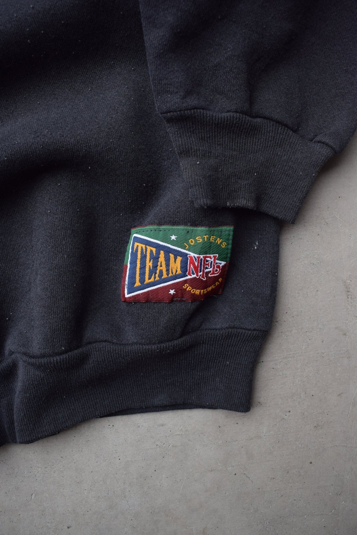 NFL Pittsburgh Steelers Black Graphic Crewneck — 1990s (M) - Retrospective Store