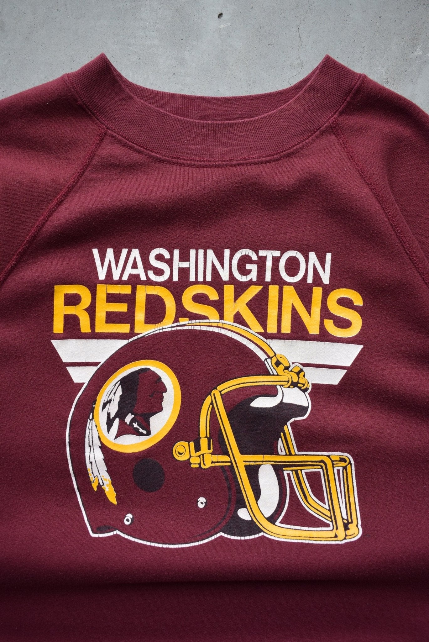 NFL Washington Football Burgandy Graphic Crewneck — 1990s (S) - Retrospective Store