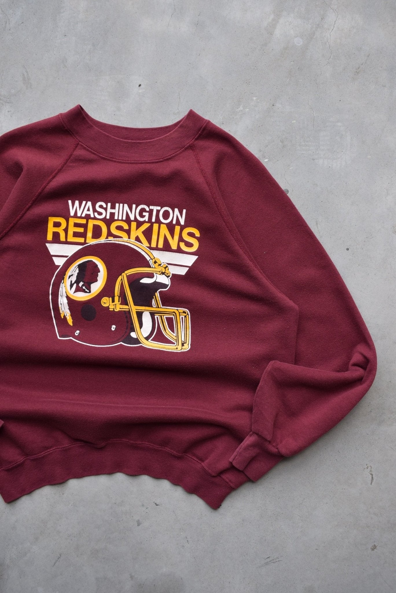 NFL Washington Football Burgandy Graphic Crewneck — 1990s (S) - Retrospective Store