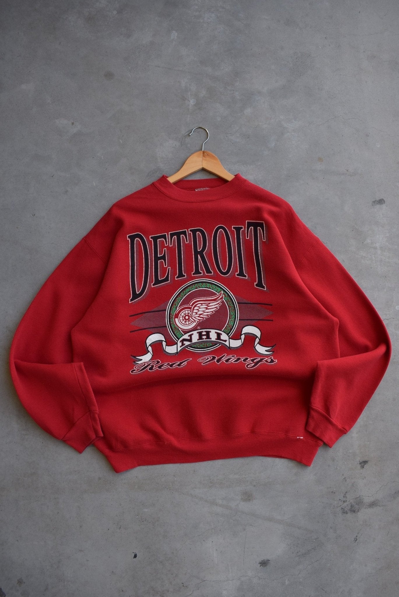 NHL Detroit Red Wings Crewneck — 1990s (L/XL) - Retrospective Store