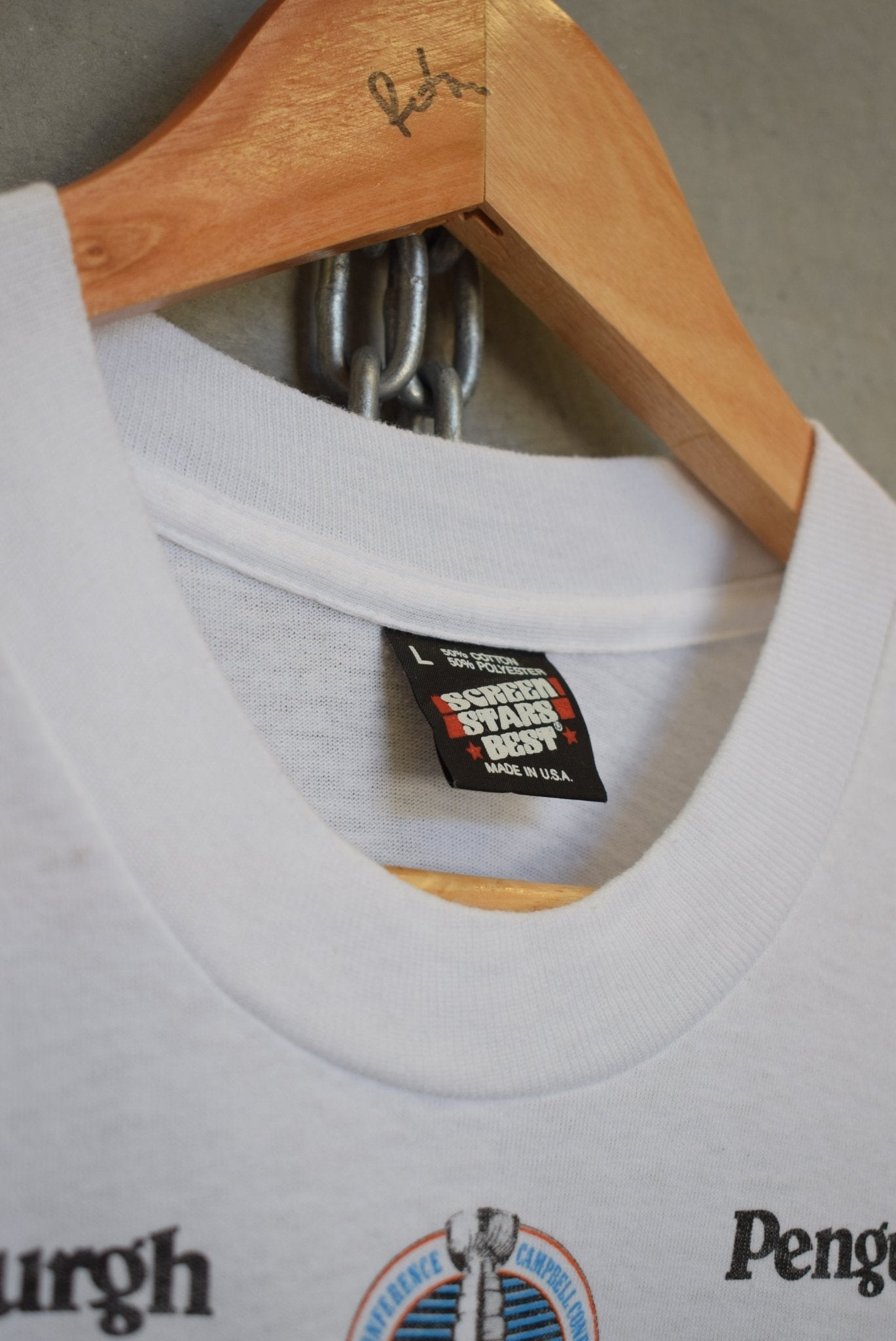 NHL Pittsburgh Penguins World Champs Tee — 1991 (M) - Retrospective Store