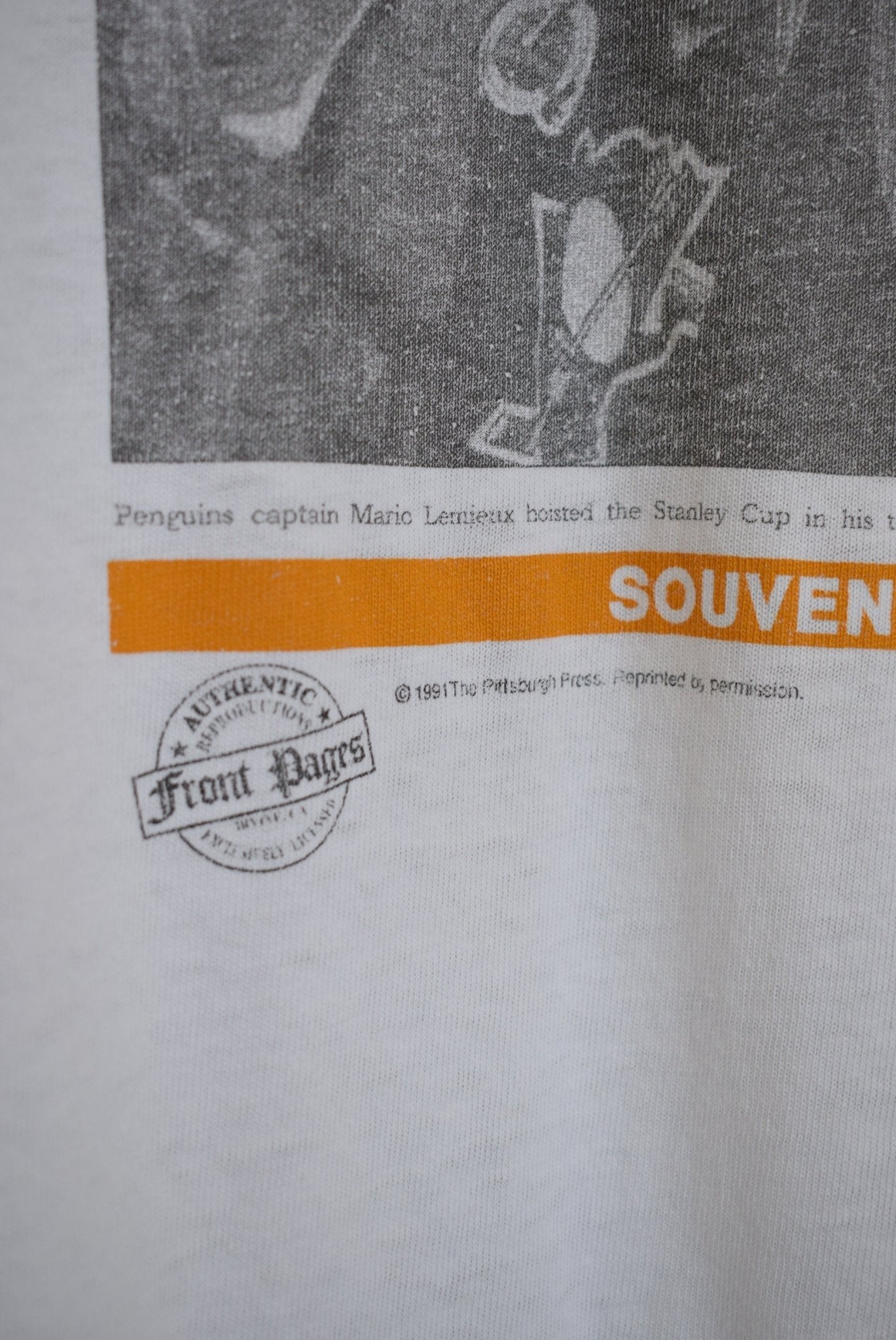 NHL Pittsburgh Penguins World Champs Tee — 1991 (M) - Retrospective Store