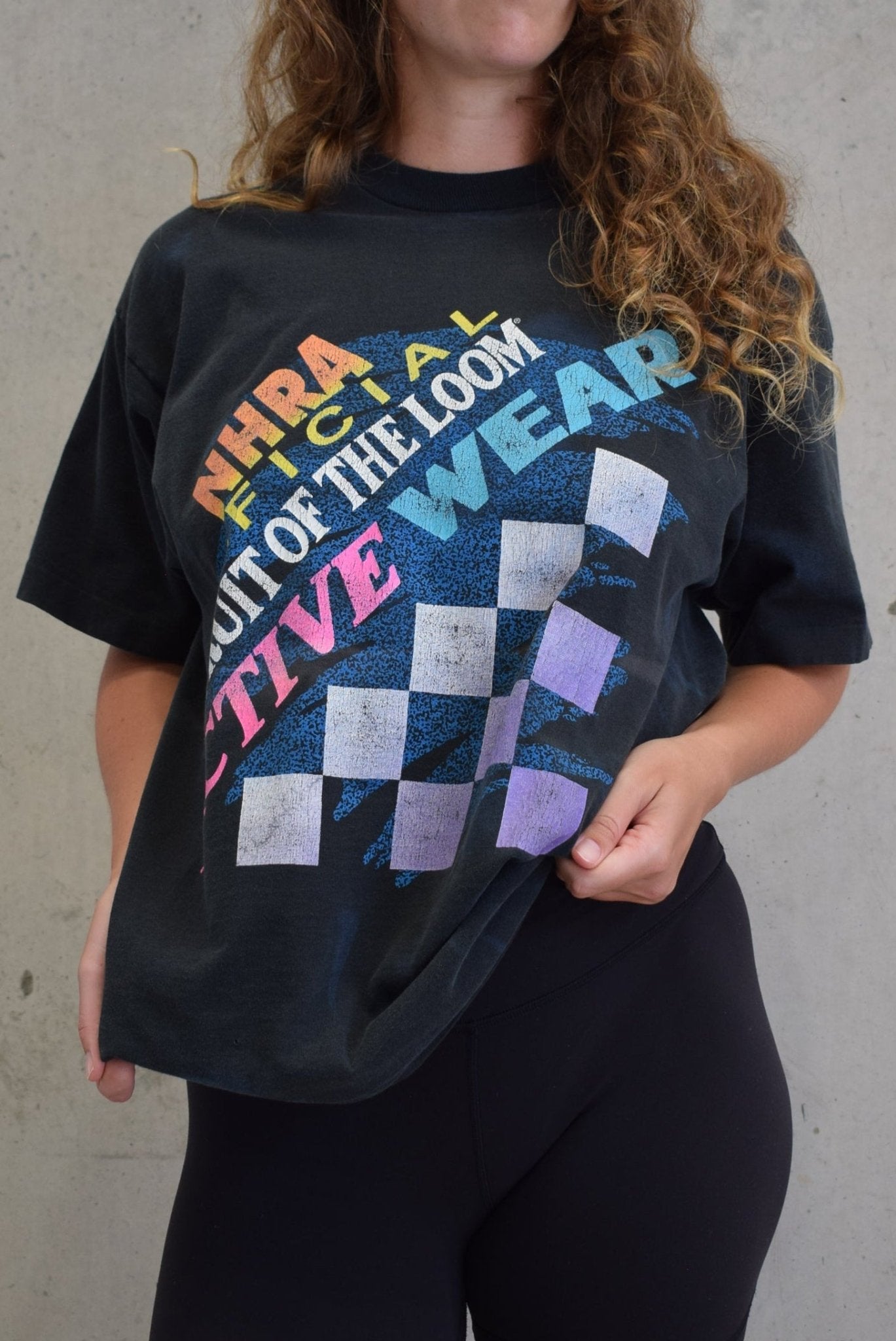 NHRA x Fruit of the Loom Drag Racing Tee — 1990s (L) - Retrospective Store