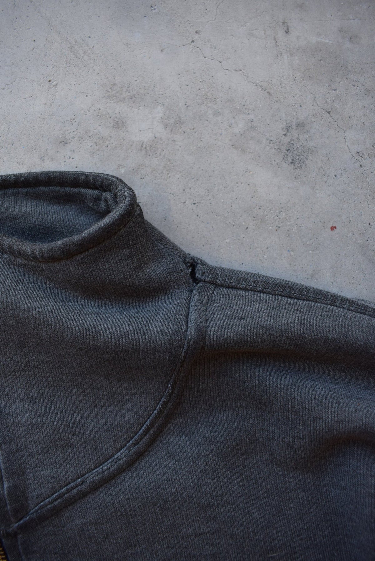 Nike Air Charcoal Embroidered Spellout Quarter Zip — 1990s (L) - Retrospective Store