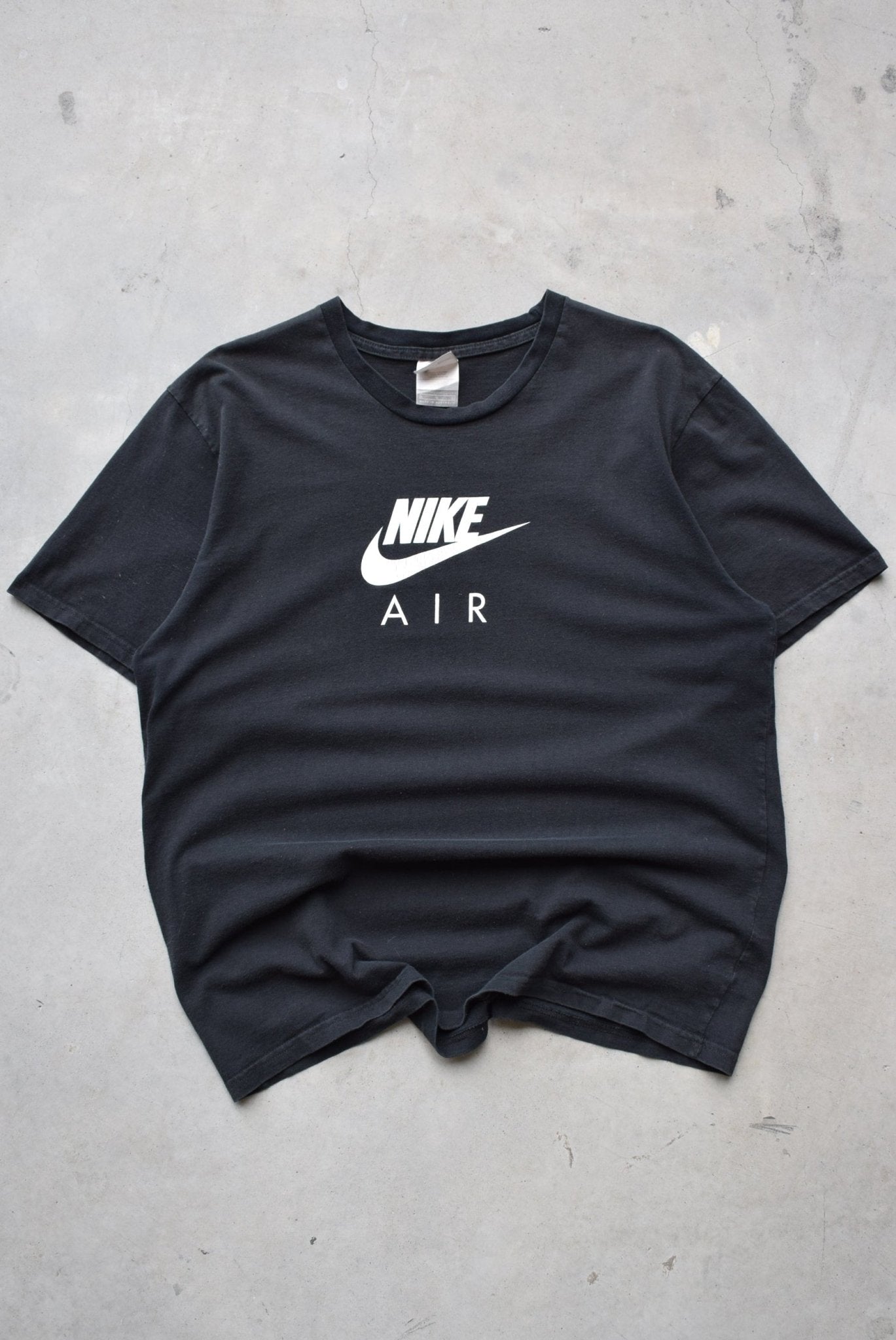 Nike Air Max Black Spellout Tee — 1990s (L) - Retrospective Store