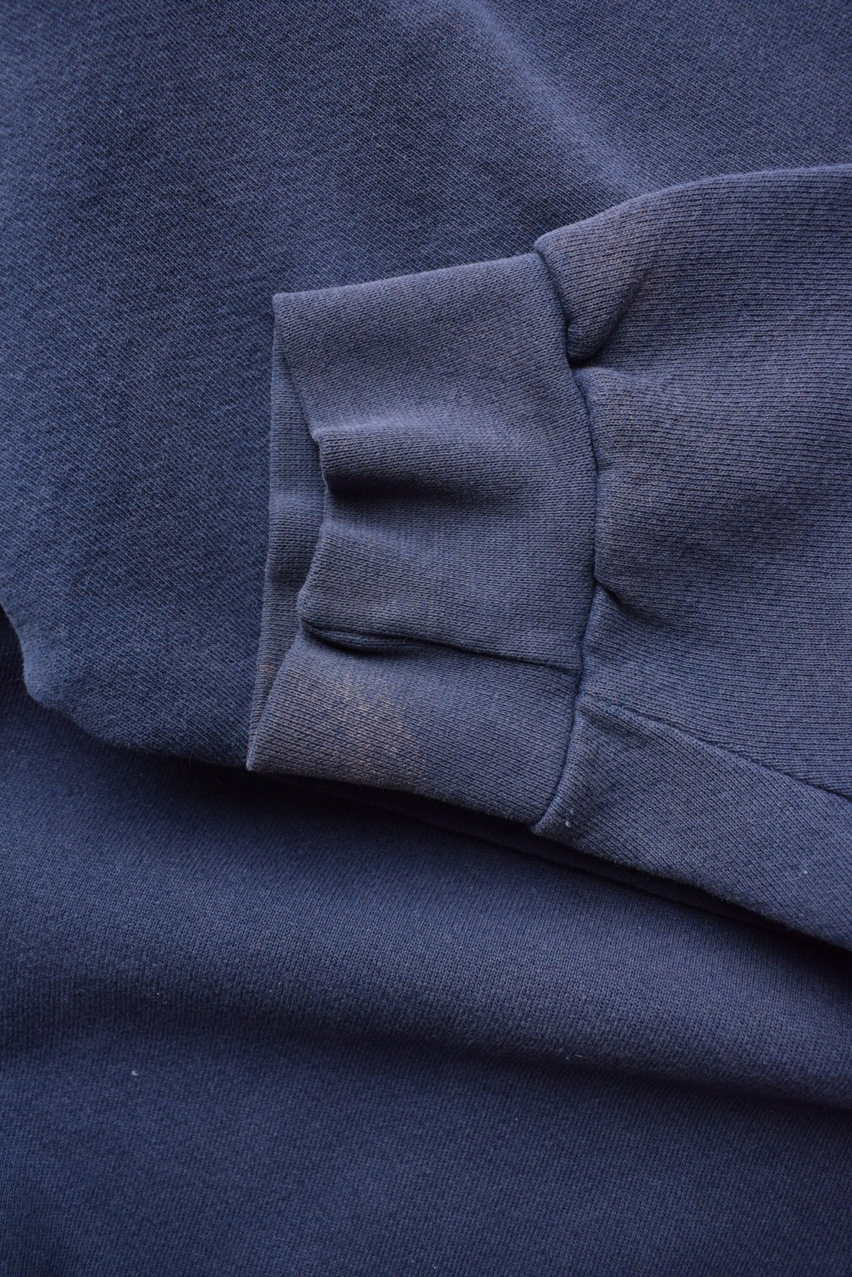 Nike Athletics Navy Embroidered Spellout Crewneck — 1990s (XL) - Retrospective Store