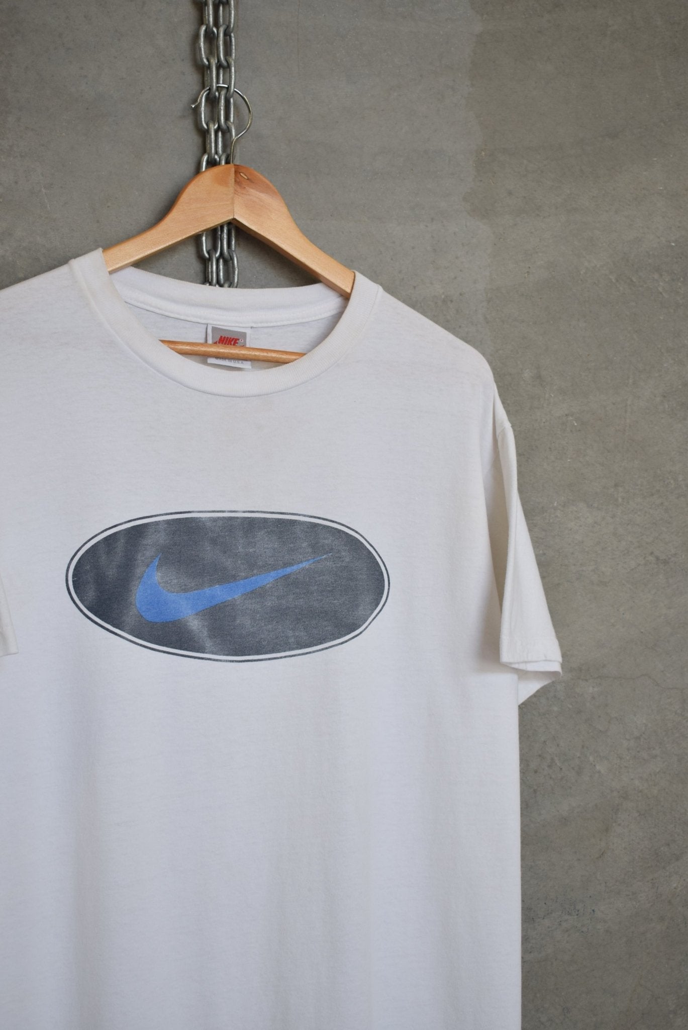 Nike Big Swoosh Graphic Tee — 1990s (M) - Retrospective Store