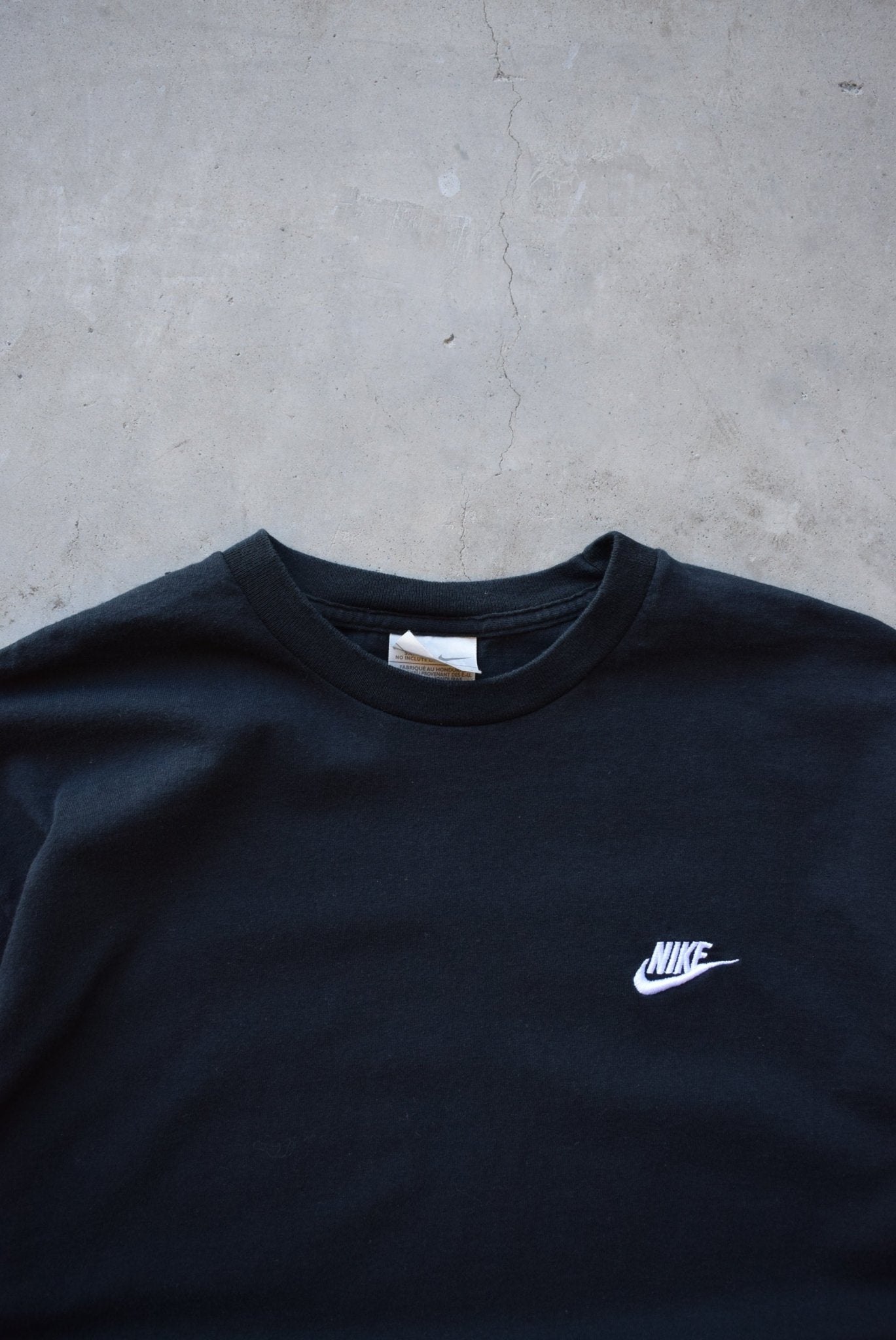 Nike Black Embroidered Spellout Tee — 2000s (L) - Retrospective Store
