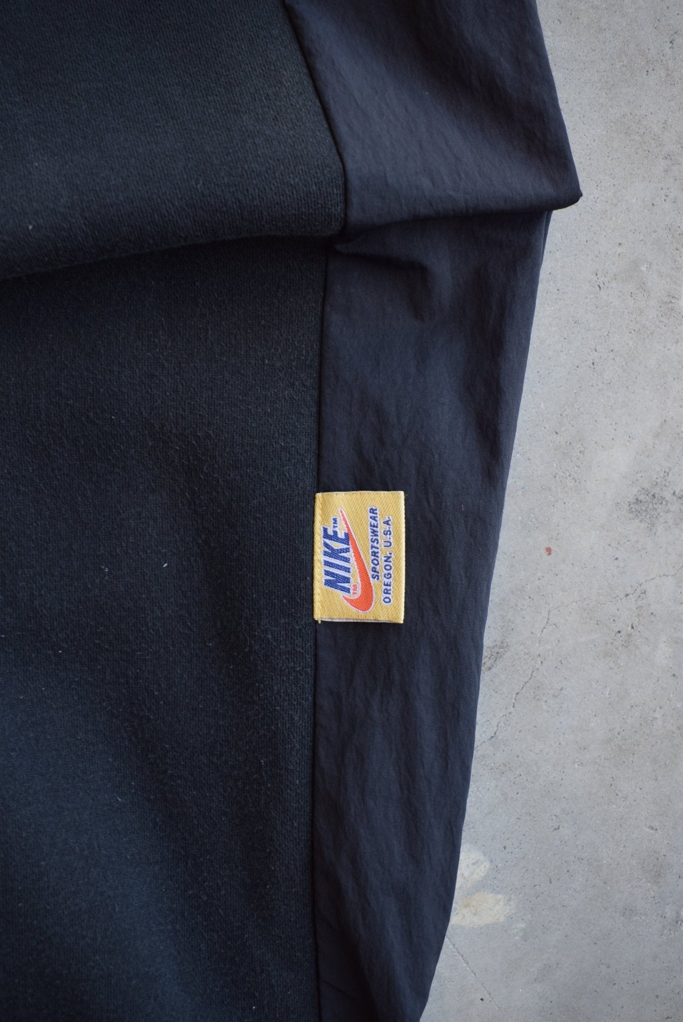 Nike Black Embroidered Swoosh Track Pants — 2000s (L) - Retrospective Store