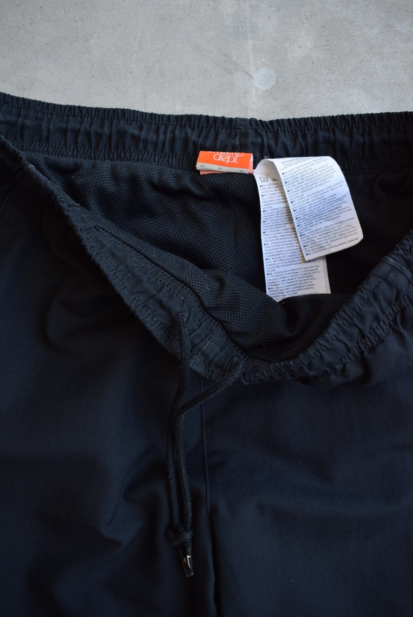 Nike Black Embroidered Swoosh Track Pants — 2000s (M) - Retrospective Store