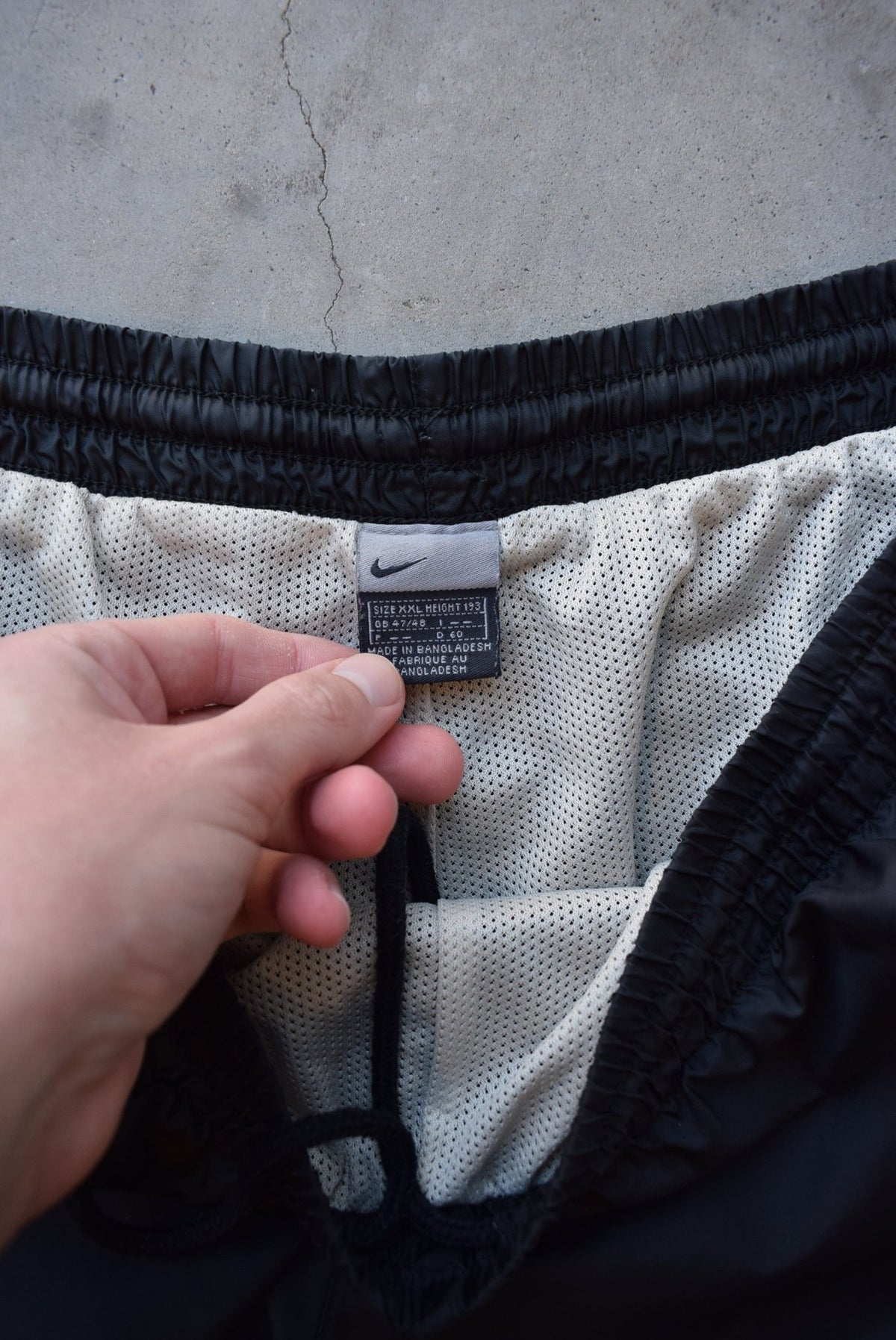 Nike Black Embroidered Swoosh Track Pants — 2000s (XXL) - Retrospective Store