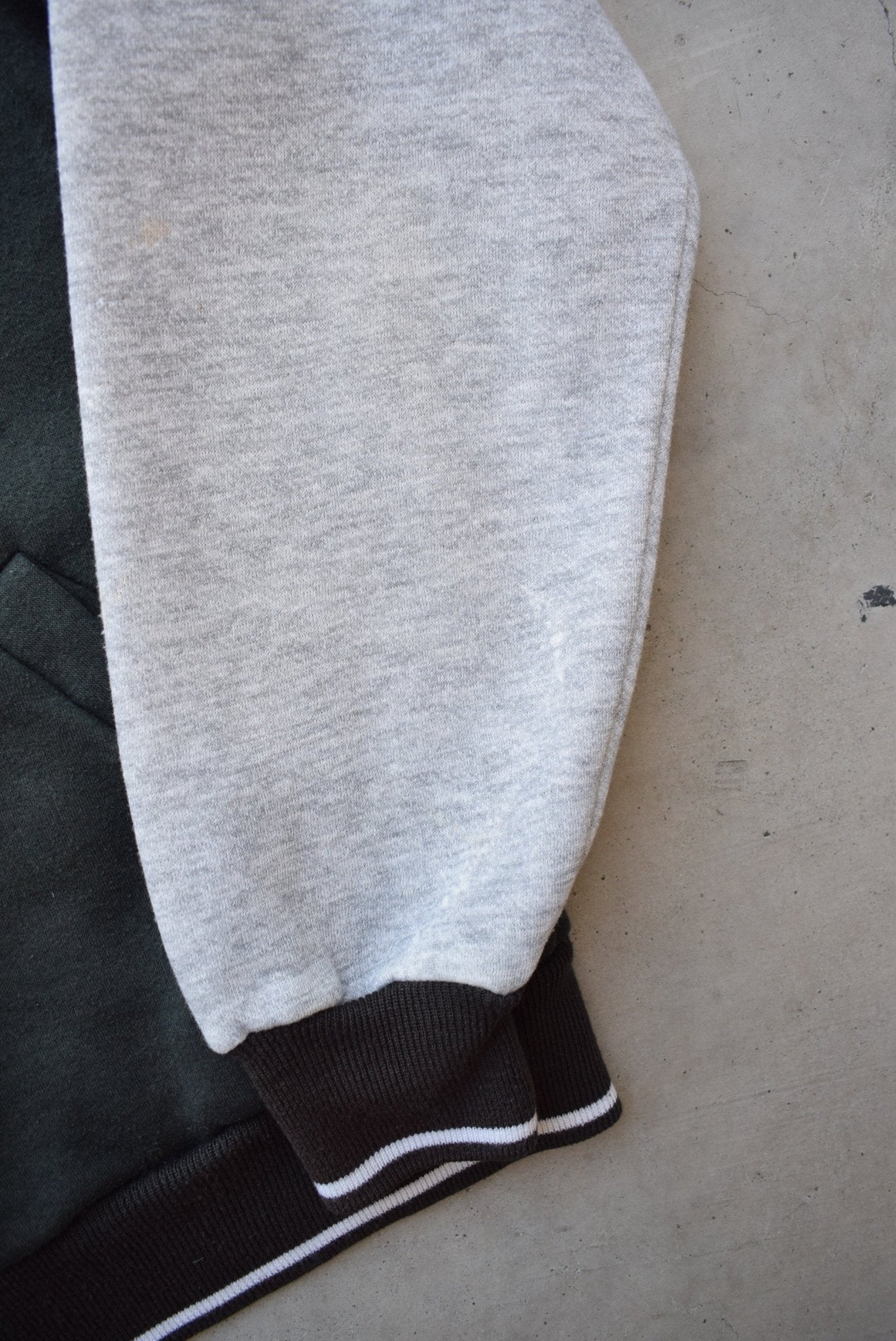 Nike Black & Grey Embroidered Swoosh Jacket — 1980s (M/L) - Retrospective Store
