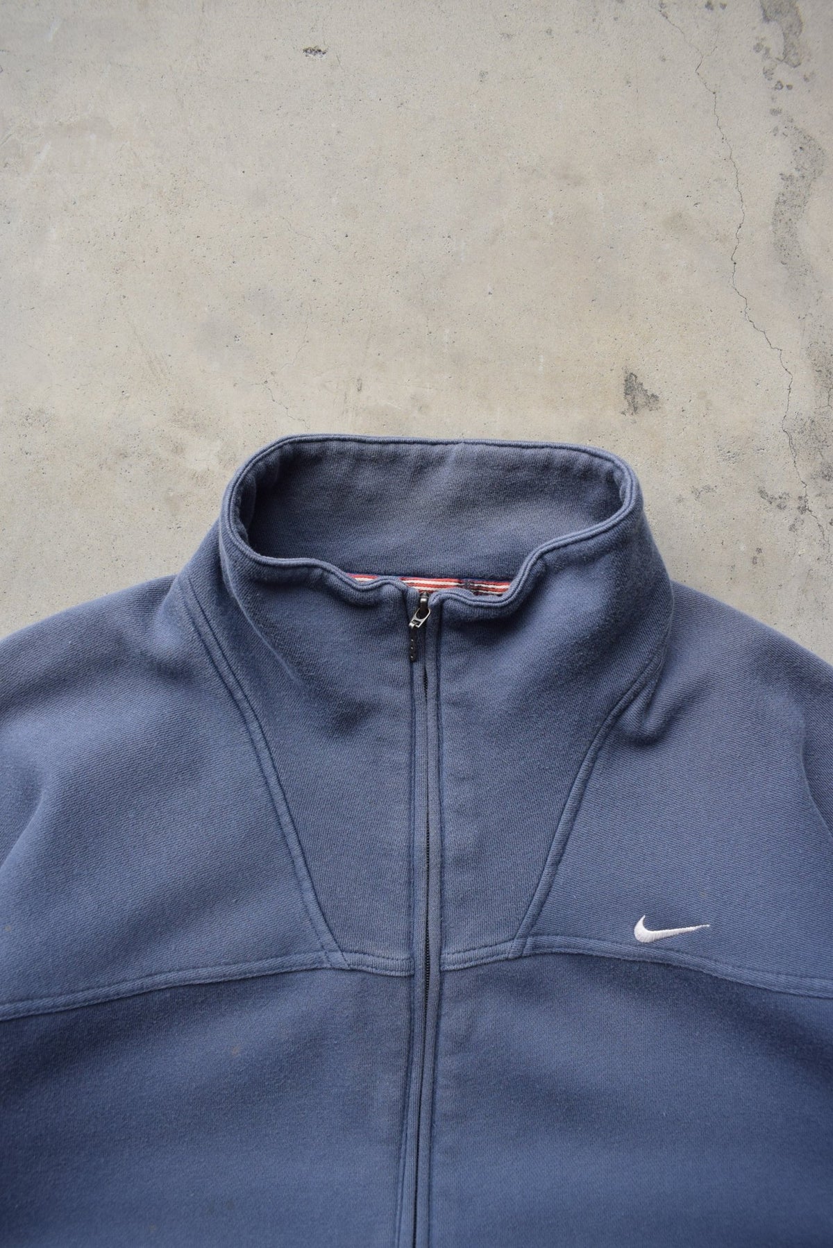 Nike Blue Embroidered Spellout Jacket — 1990s (L) - Retrospective Store