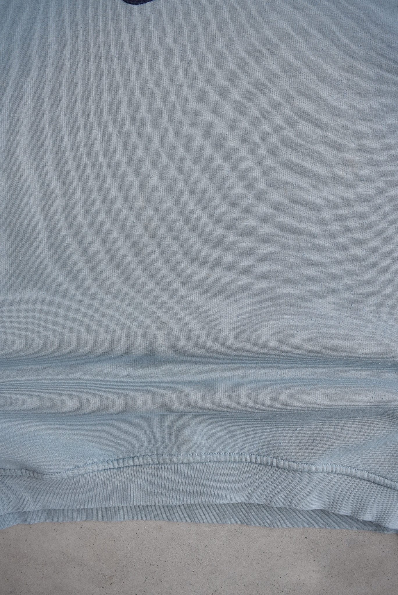 Nike Blue Embroidered Swoosh Crewneck — 1990s (L) - Retrospective Store