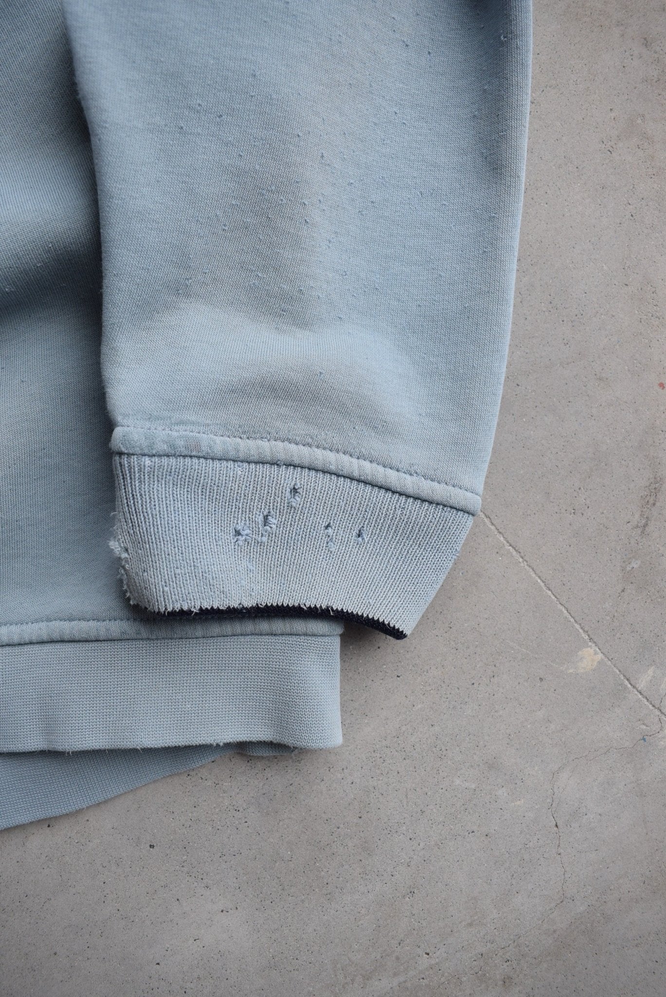 Nike Blue Embroidered Swoosh Crewneck — 1990s (L) - Retrospective Store