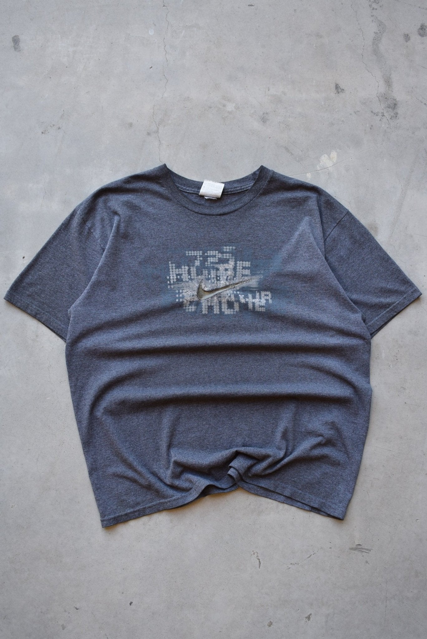 Nike Charcoal Swoosh Tee — 2000s (M) - Retrospective Store