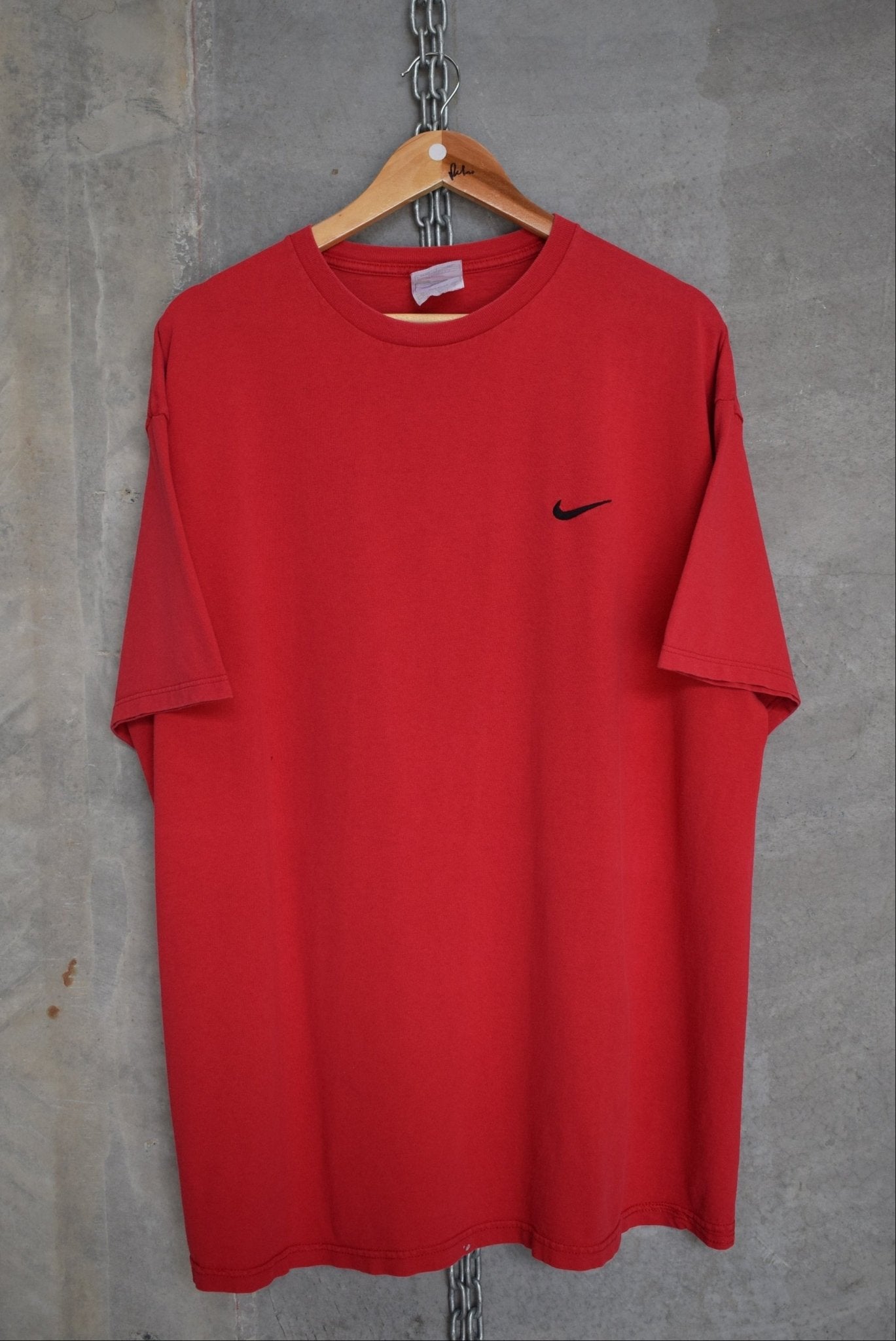 Nike Classic Logo Embroidered Tee — 1990s (XL) - Retrospective Store