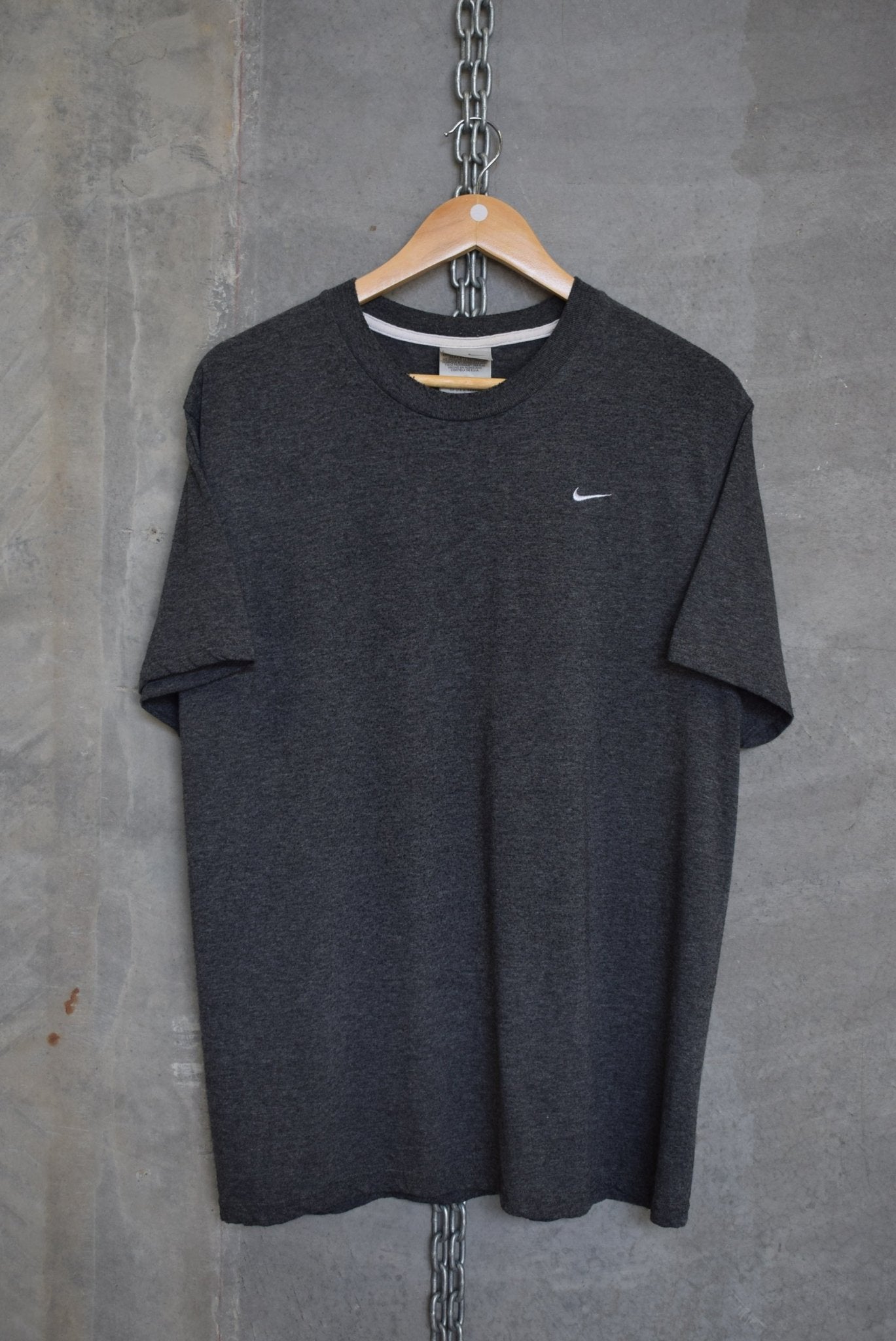 Nike Classic Logo Embroidered Tee — 2000s (L) - Retrospective Store