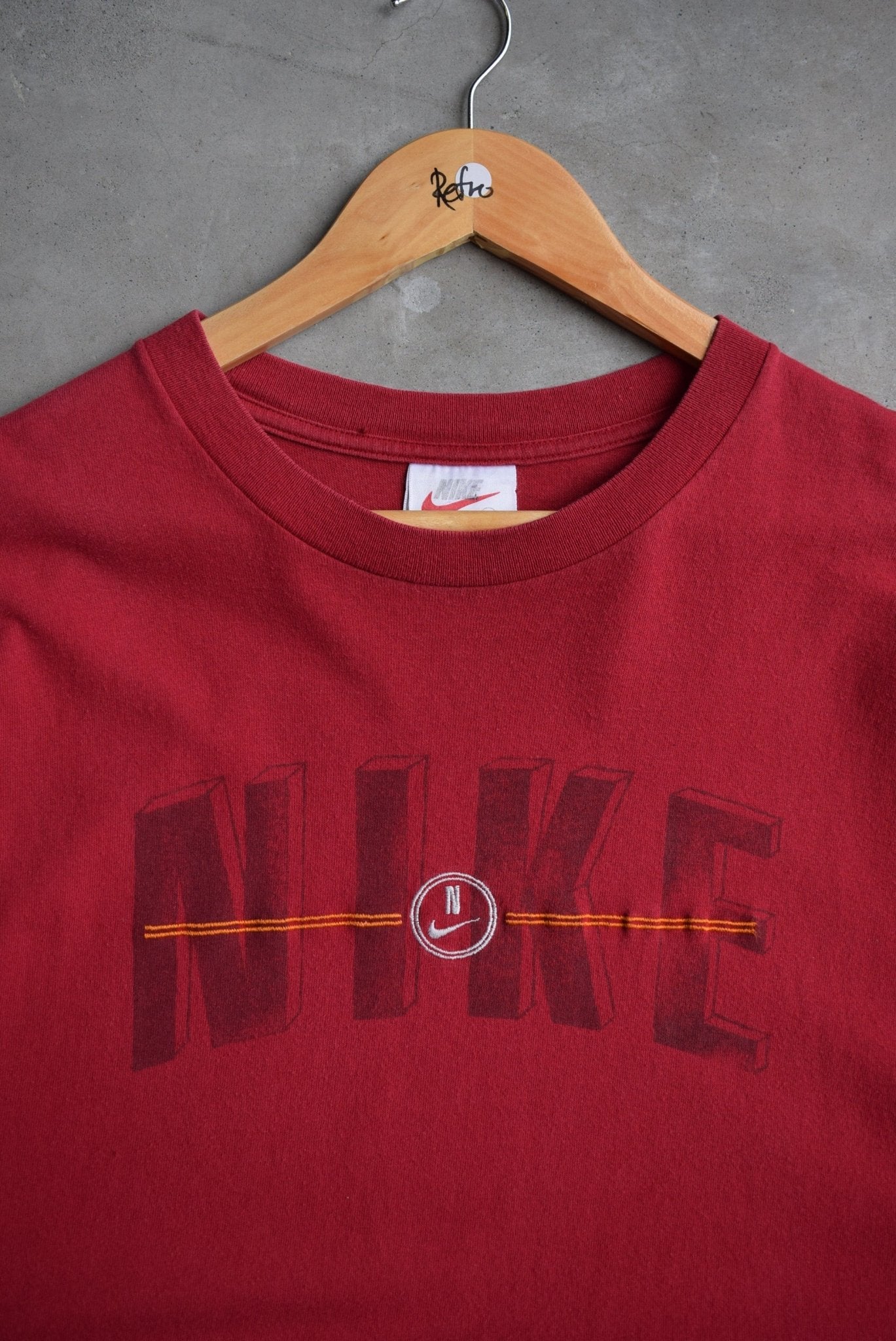 Nike Embroidered Spellout Tee — 1990s (XL) - Retrospective Store