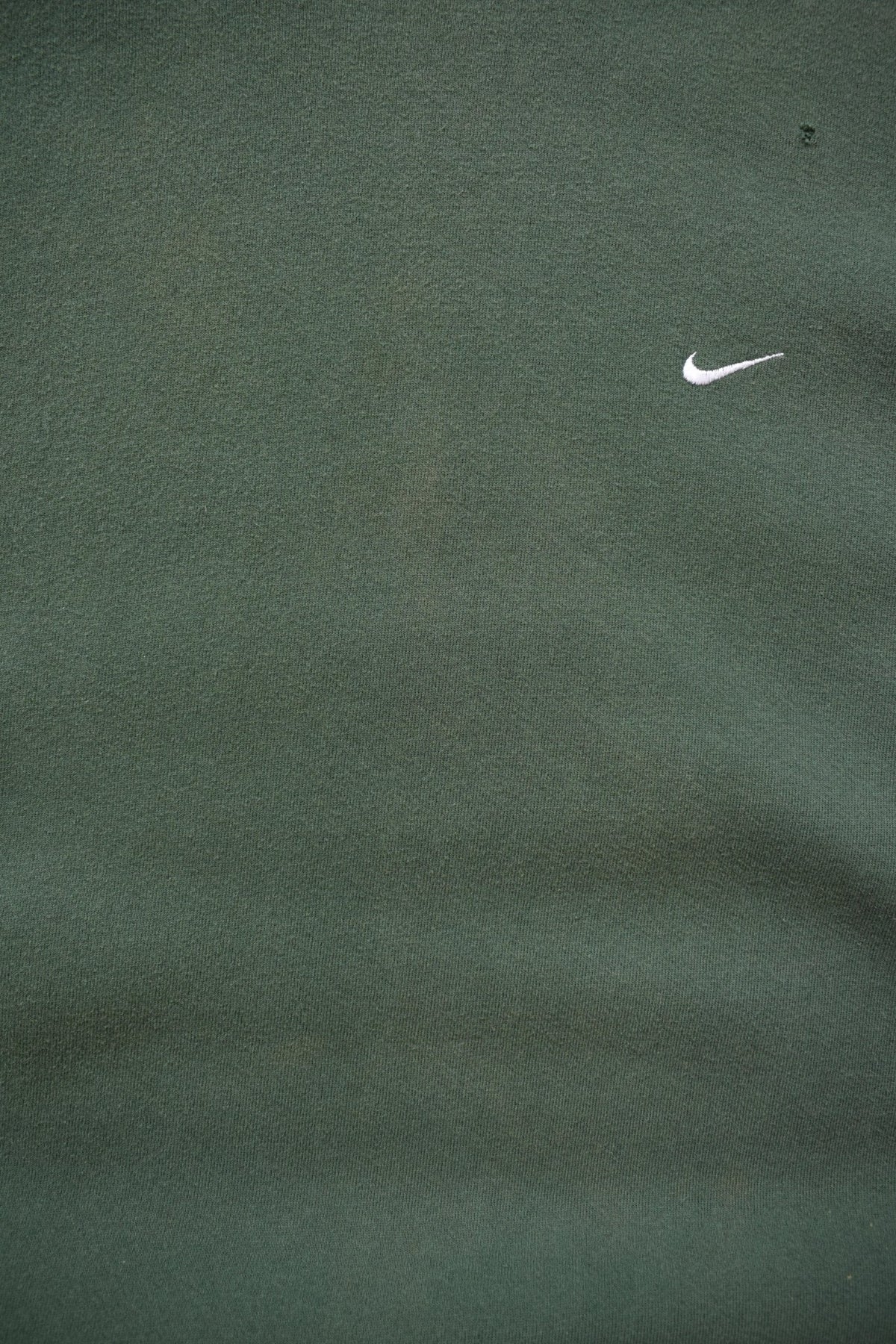 Nike Green Embroidered Swoosh Crewneck — 2000s (XXL) - Retrospective Store