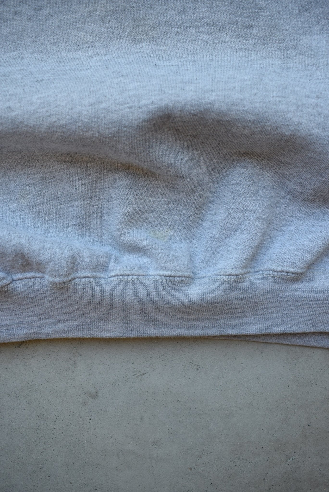 Nike Grey Embroidered Spellout Crewneck — 1990s (M) - Retrospective Store