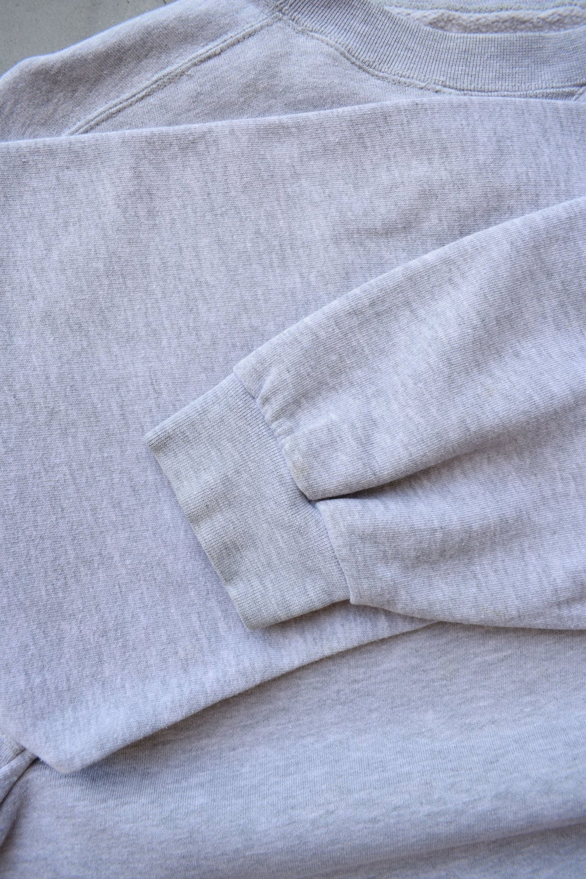 Nike Grey Embroidered Swoosh Crewneck — 1990s (S/M) - Retrospective Store