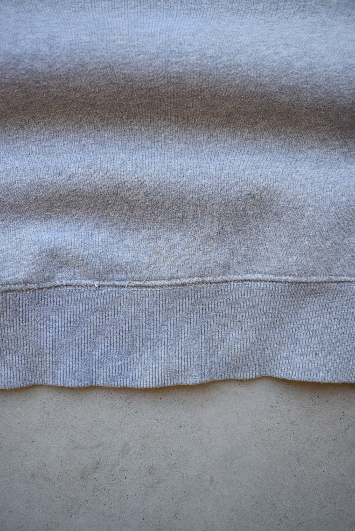 Nike Grey Embroidered Swoosh Crewneck — 2000s (M) - Retrospective Store