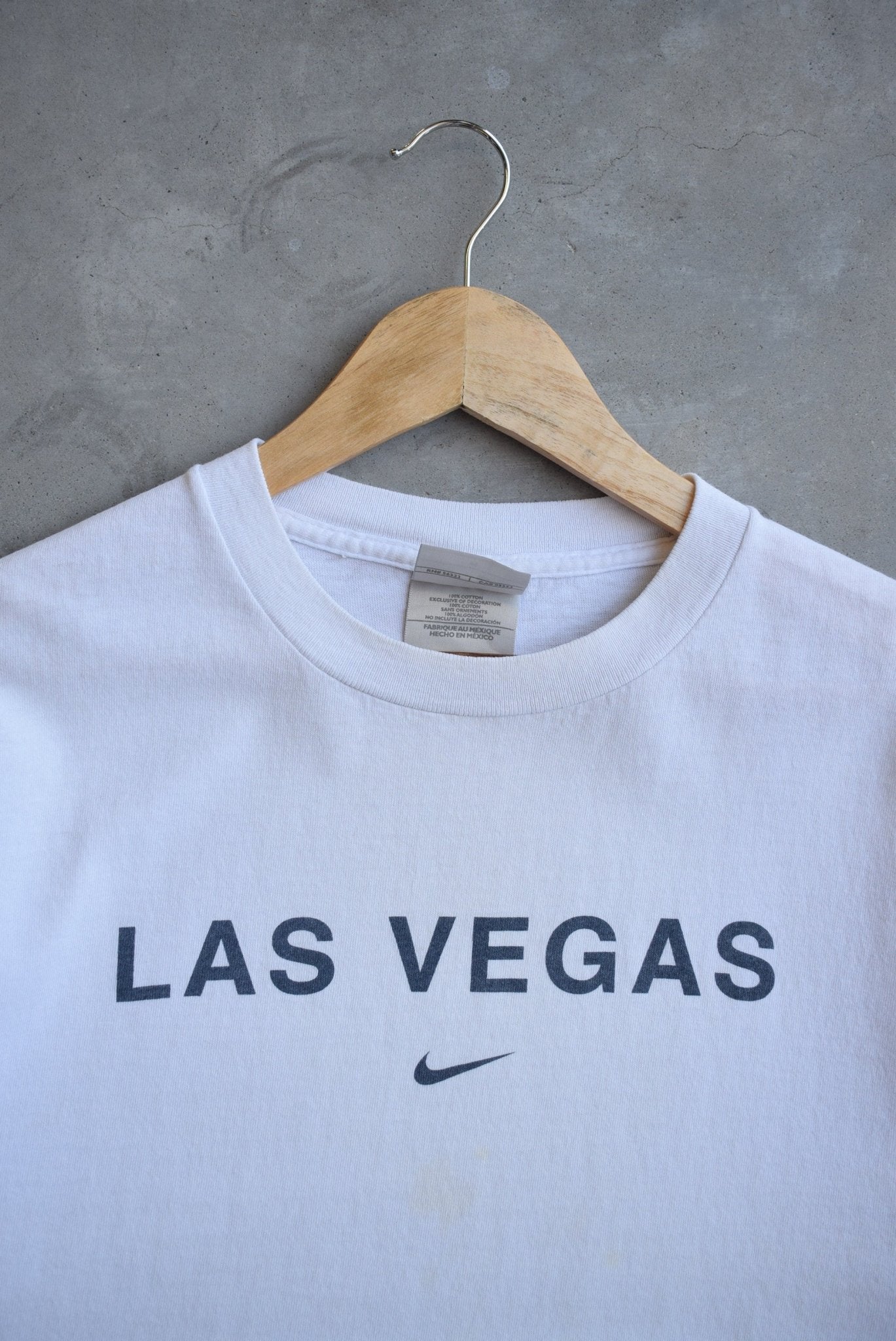 Nike Las Vegas White Graphic Tee — 2000s (M) - Retrospective Store