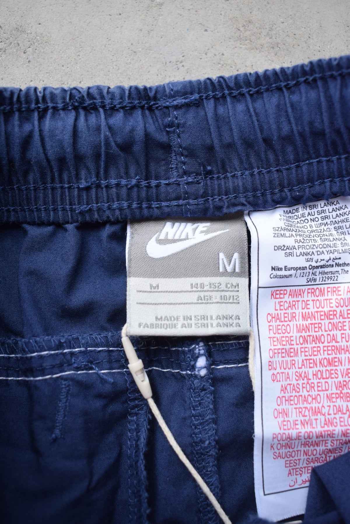 Nike Navy Embroidered Swoosh 3/4 Track Pants — 2000s (XS/S) - Retrospective Store