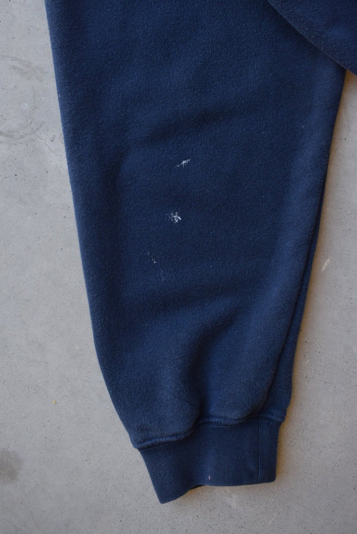 Nike Navy Embroidered Swoosh Crewneck — 1990s (L) - Retrospective Store