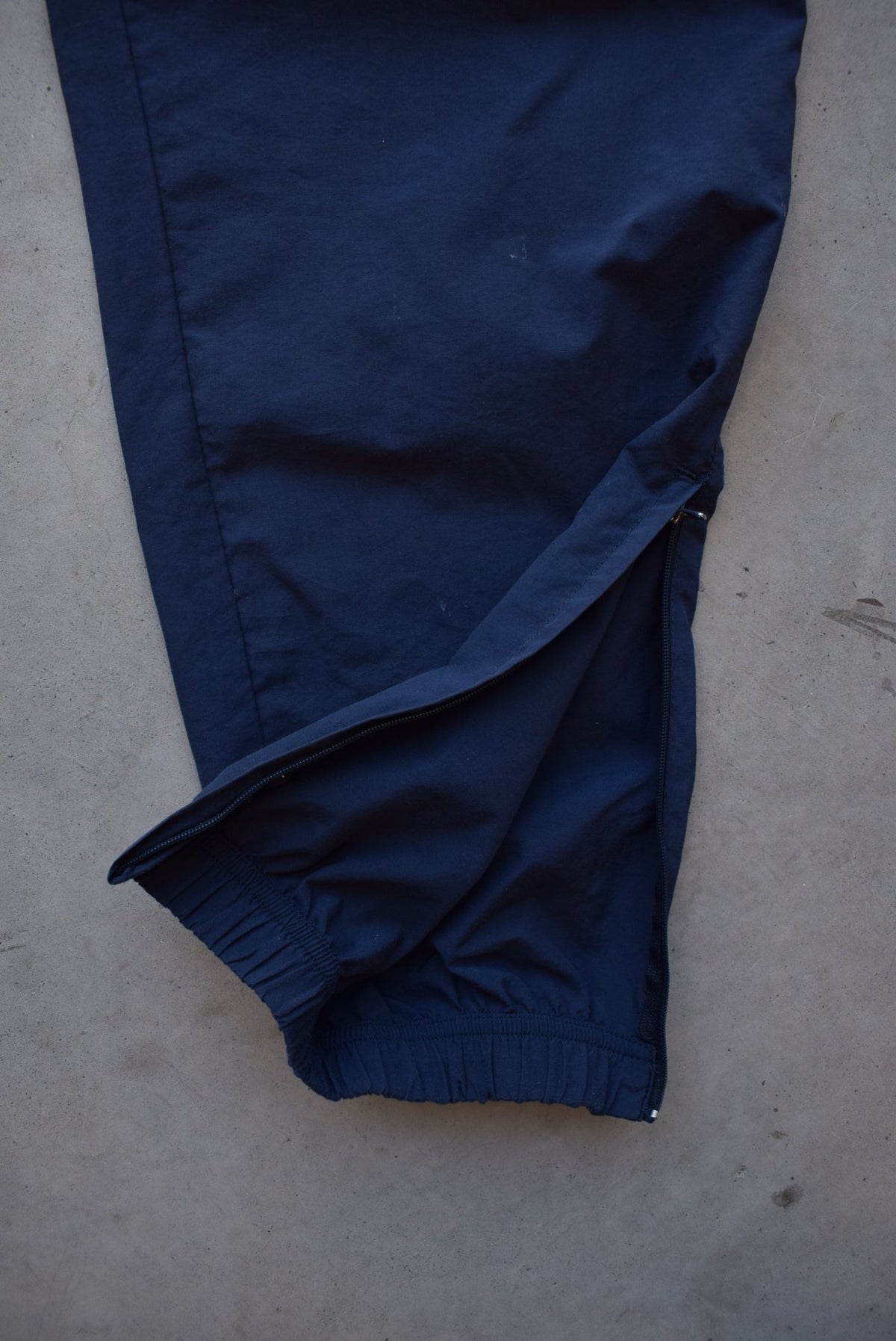 Nike Navy Embroidered Swoosh Track Pants — 2000s (M) - Retrospective Store