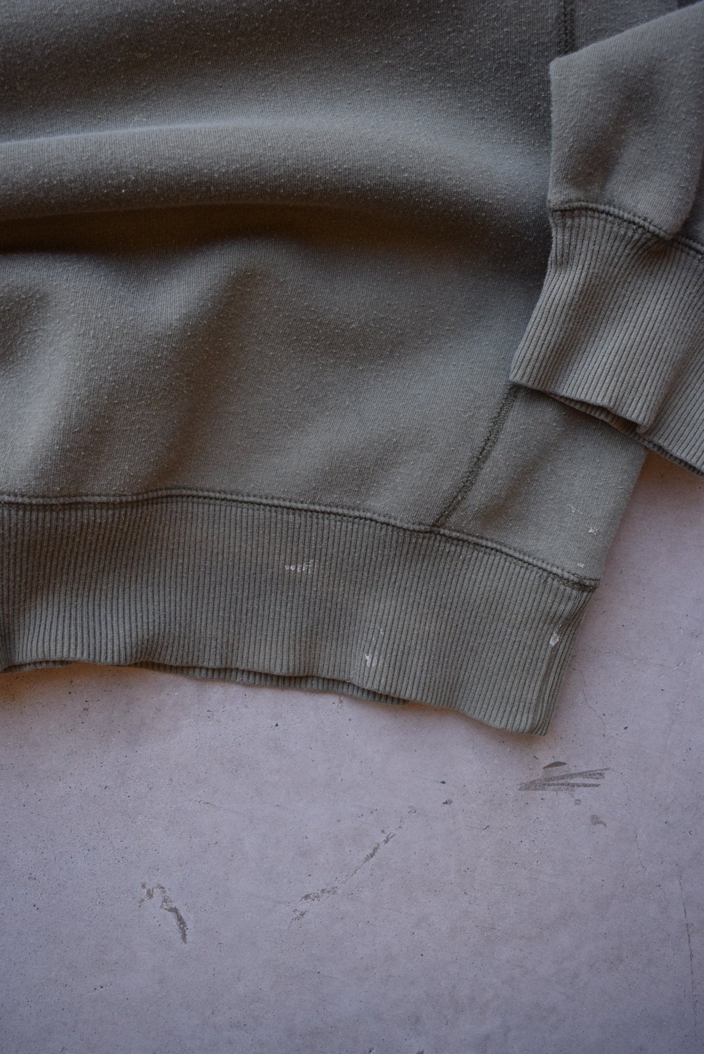 Nike Olive Green Embroidered Swoosh Crewneck — 2000s (XXL) - Retrospective Store