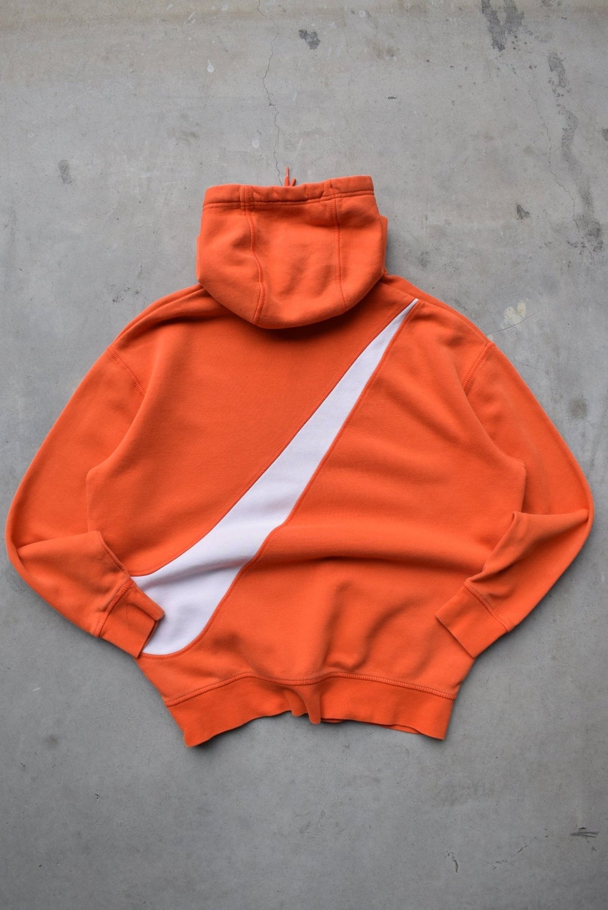 Nike Orange Embroidered Swoosh Hoodie — 2000s (S) - Retrospective Store