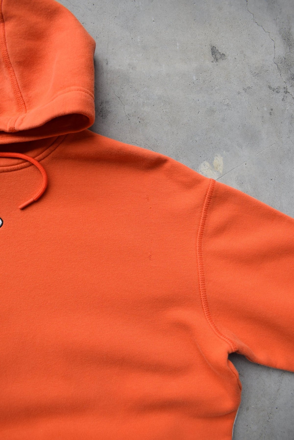 Nike Orange Embroidered Swoosh Hoodie — 2000s (S) - Retrospective Store