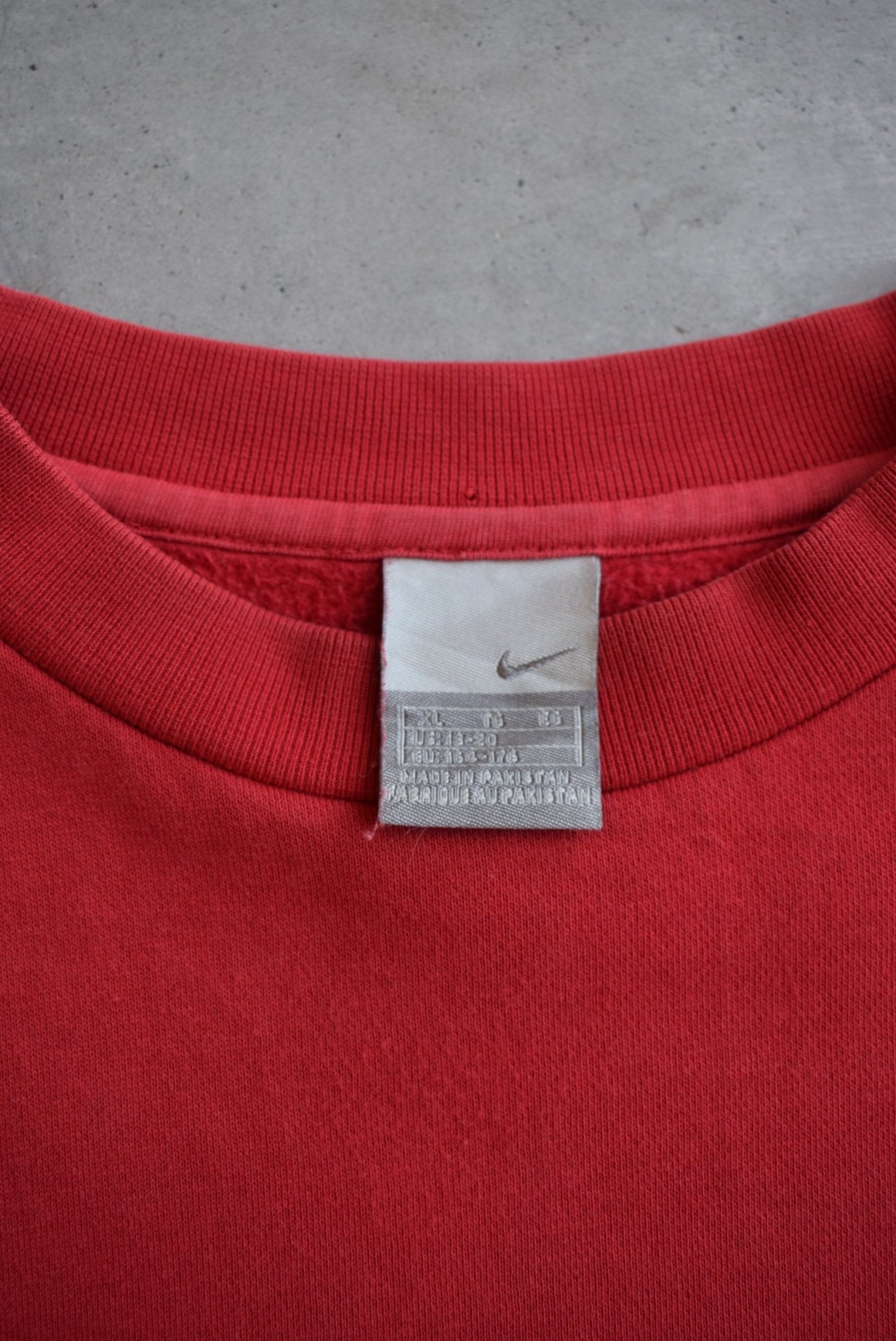 Nike Red Embroidered Logo Crewneck — 2000s (S/M) - Retrospective Store