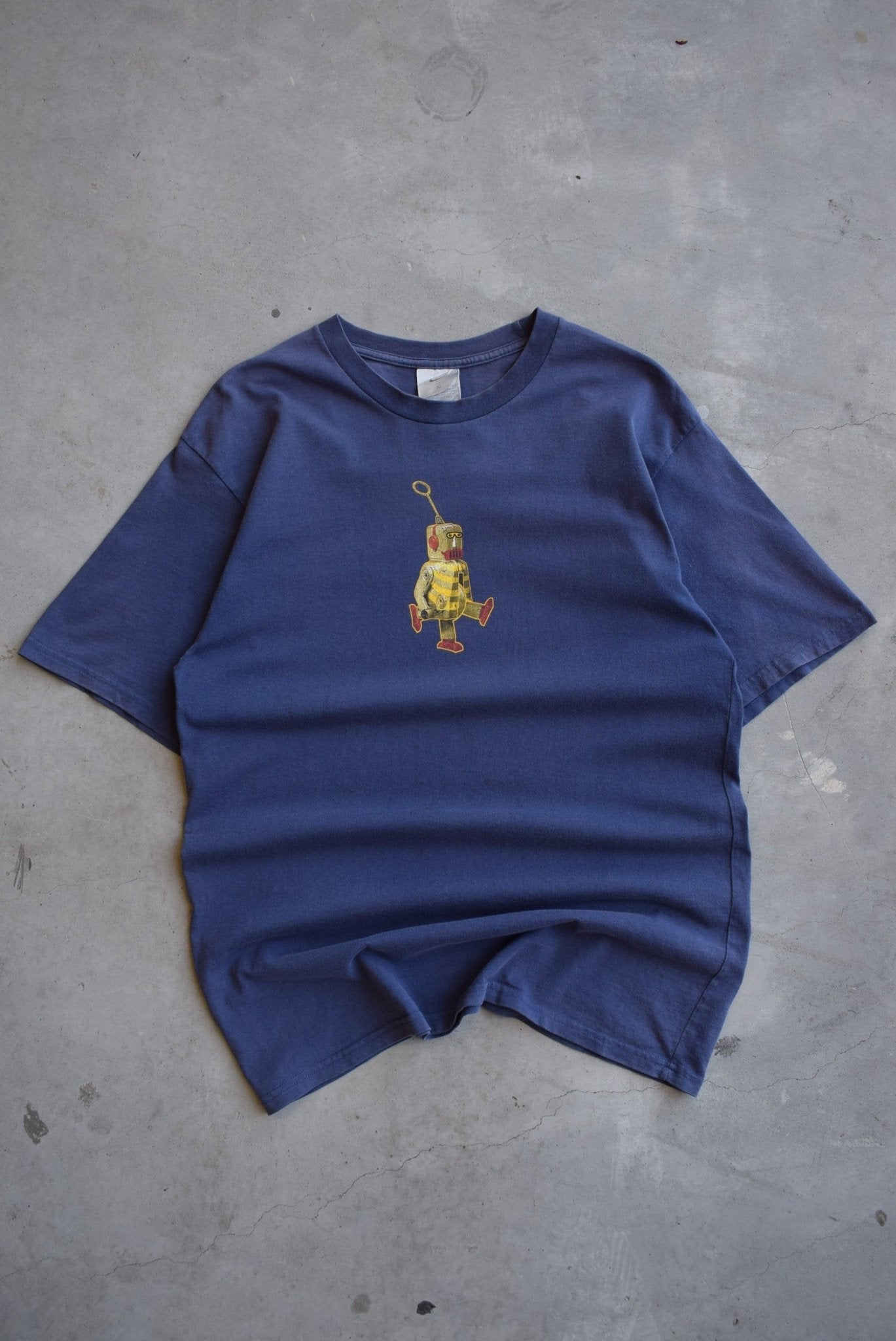 Nike Robot Navy Graphic Tee — 2000s (M/L) - Retrospective Store