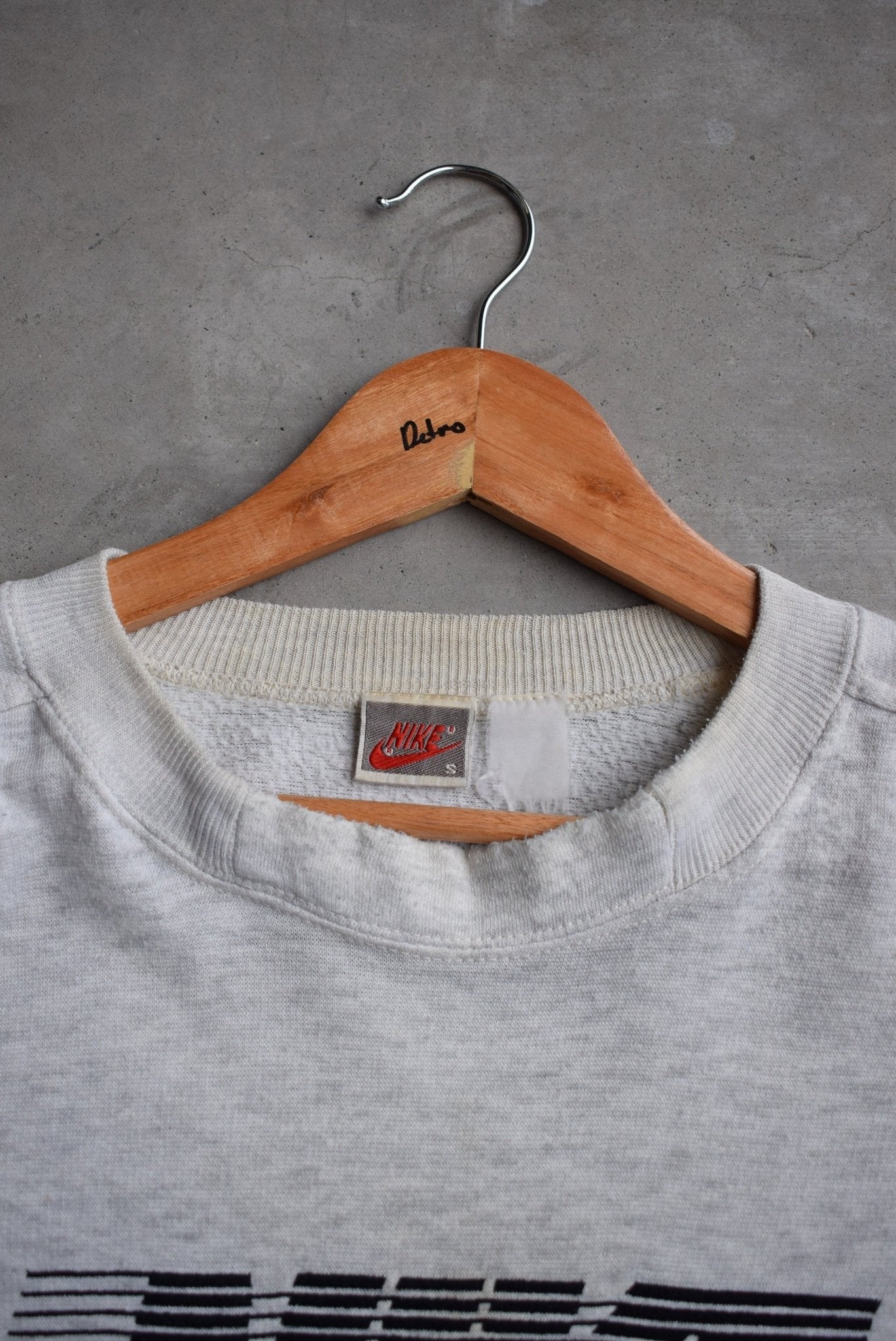 Nike Spellout Embroidered Crewneck — 1990s (S) - Retrospective Store