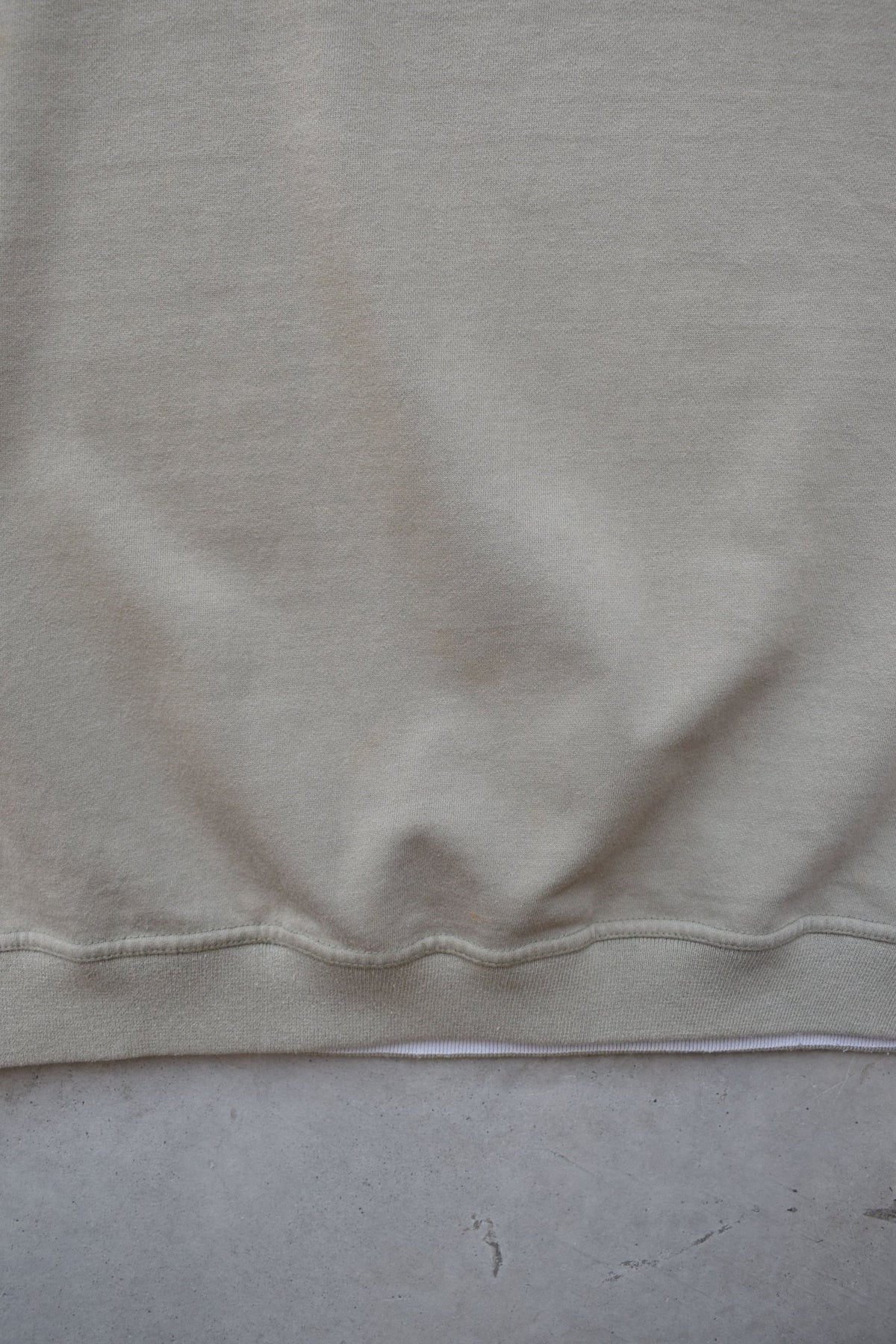 Nike Tan & Black Embroidered Spellout Crewneck — 1990s (L) - Retrospective Store