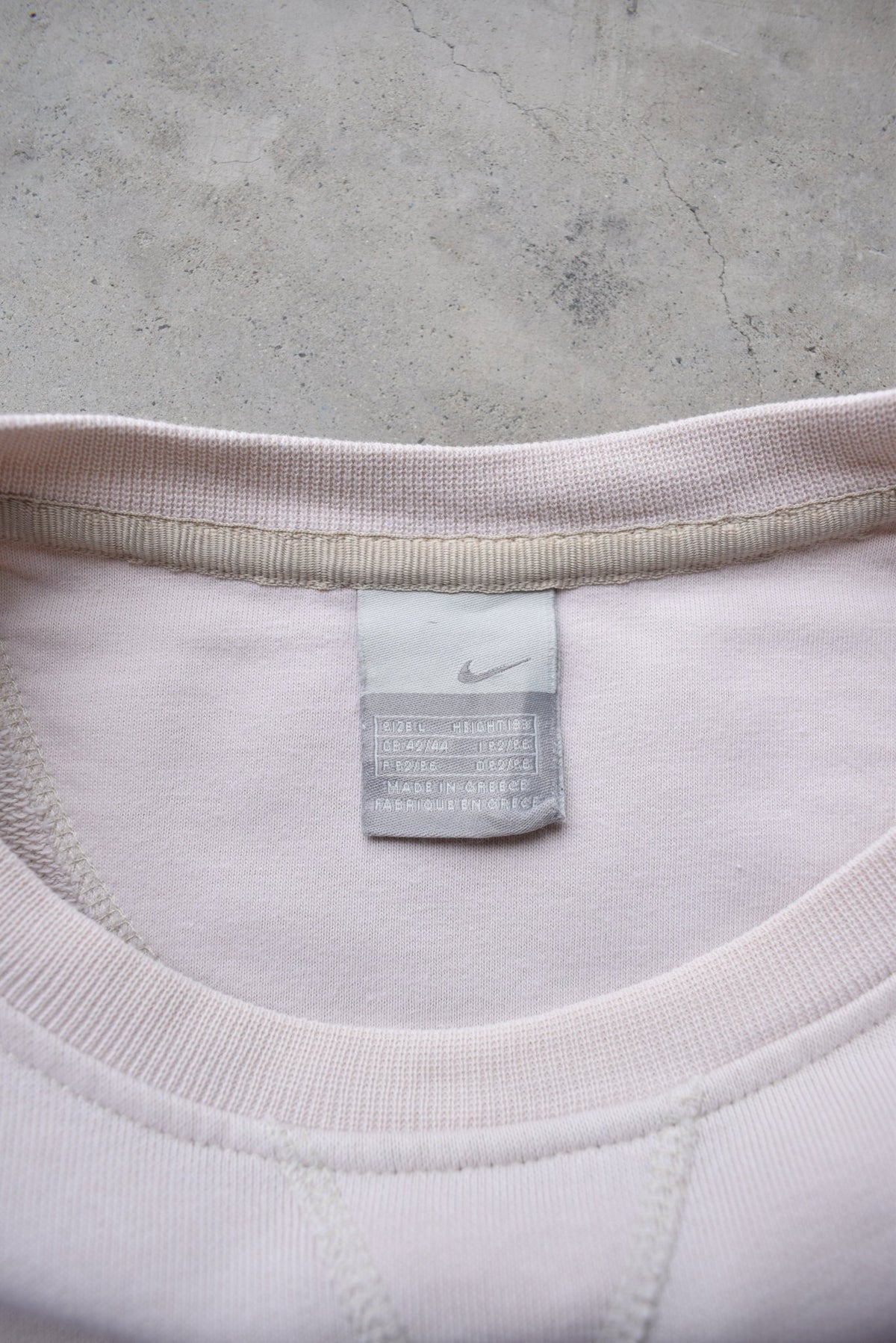 Nike Tan Graphic Swoosh Crewneck — 2000s (L) - Retrospective Store