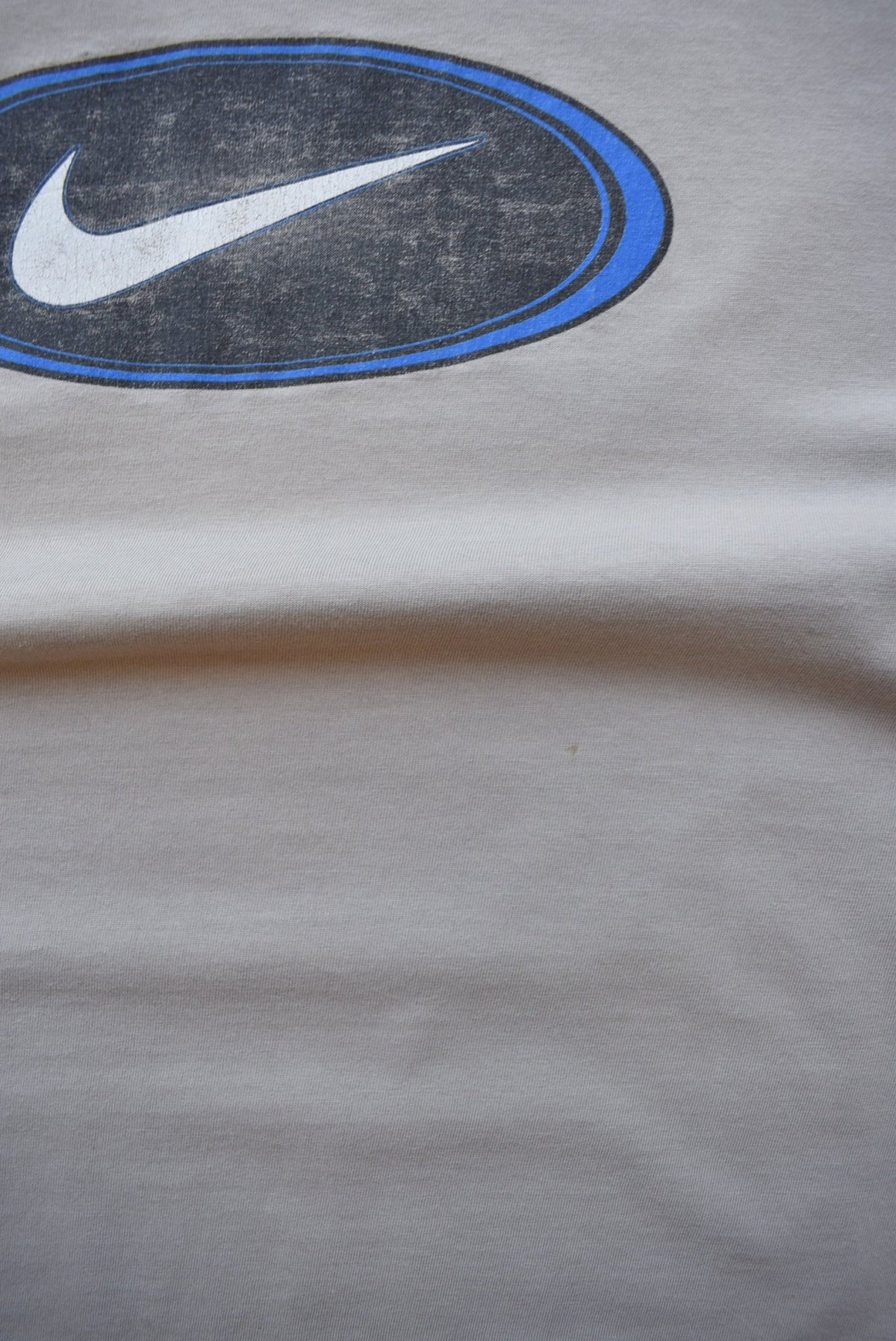 Nike Tan Swoosh Tee — 1990s (M) - Retrospective Store