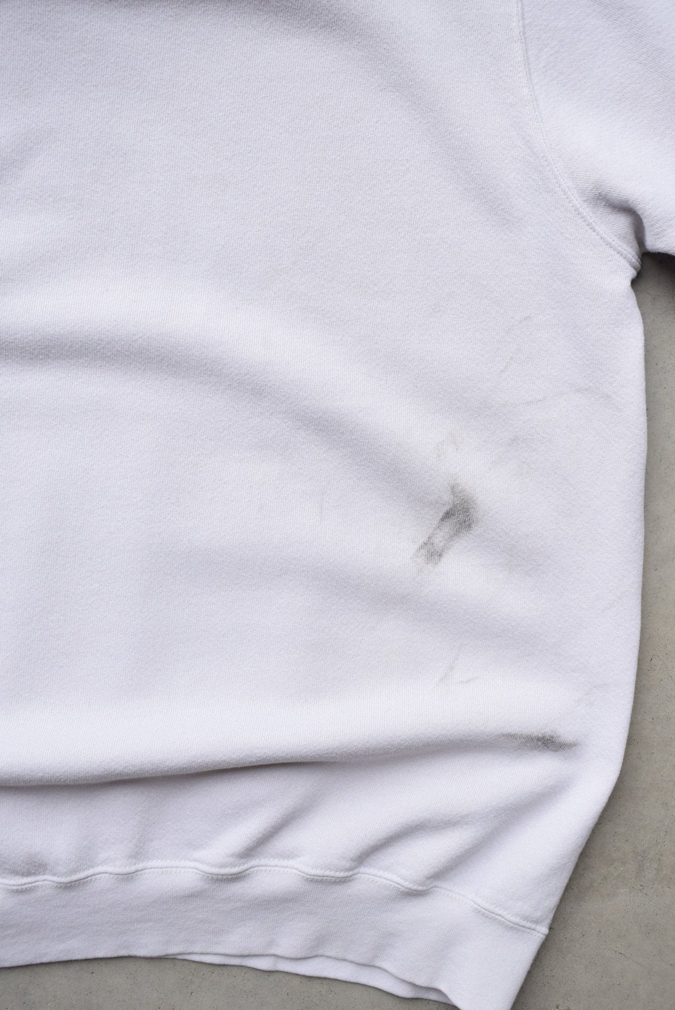 Nike White Embroidered Centre Swoosh Hoodie — 1990s (L) - Retrospective Store