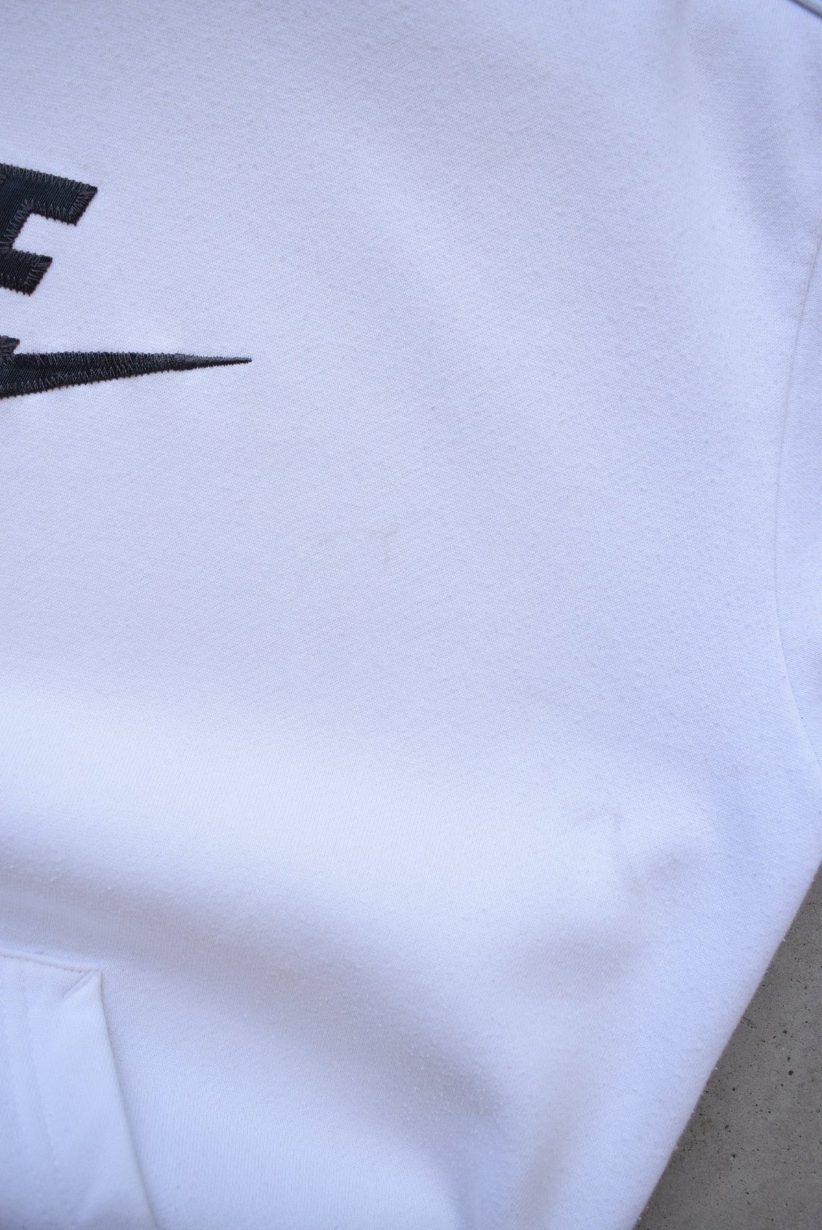 Nike White Embroidered Spellout Hoodie — 2000s (XS/S) - Retrospective Store