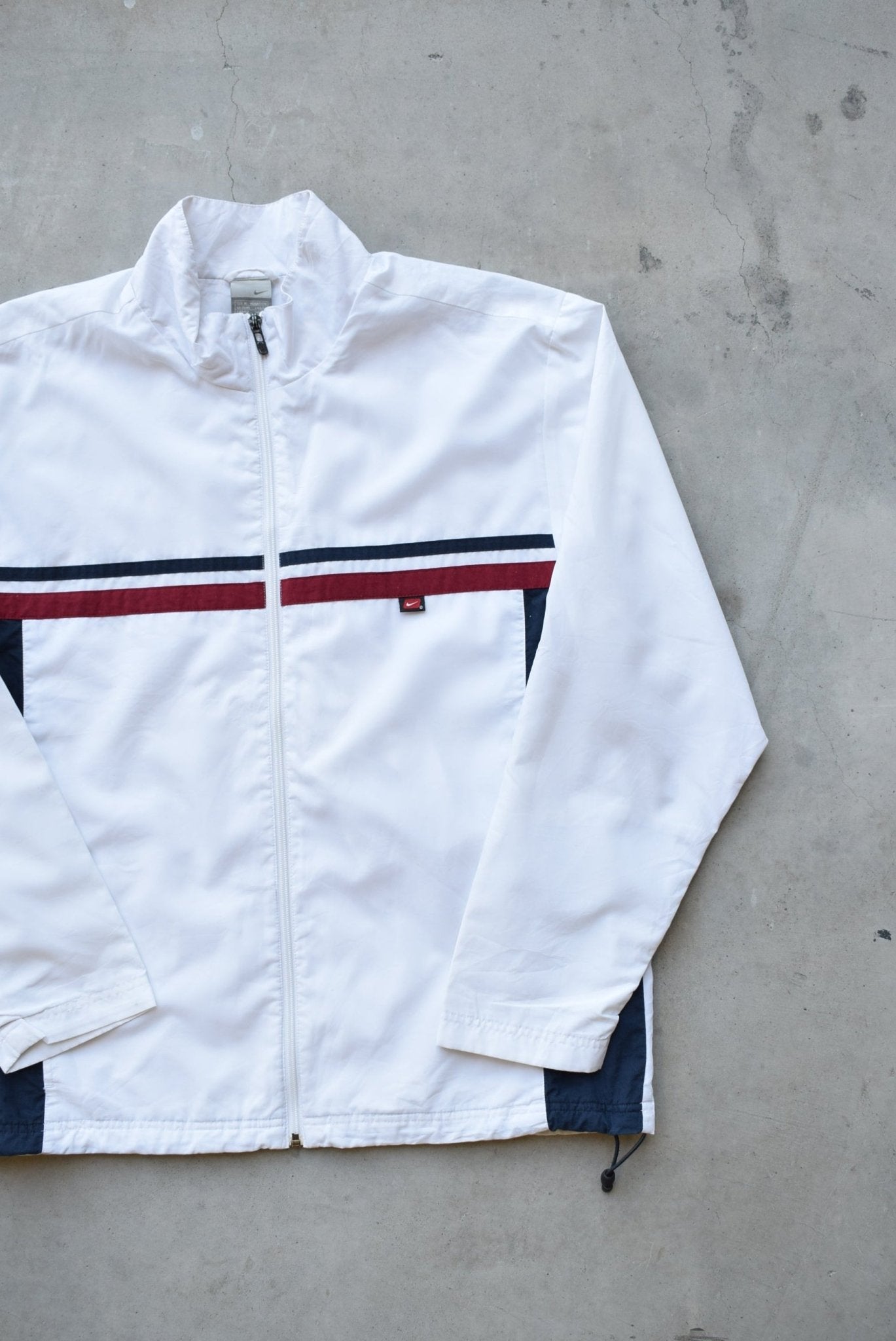 Nike White Swoosh Jacket — 2000s (M) - Retrospective Store