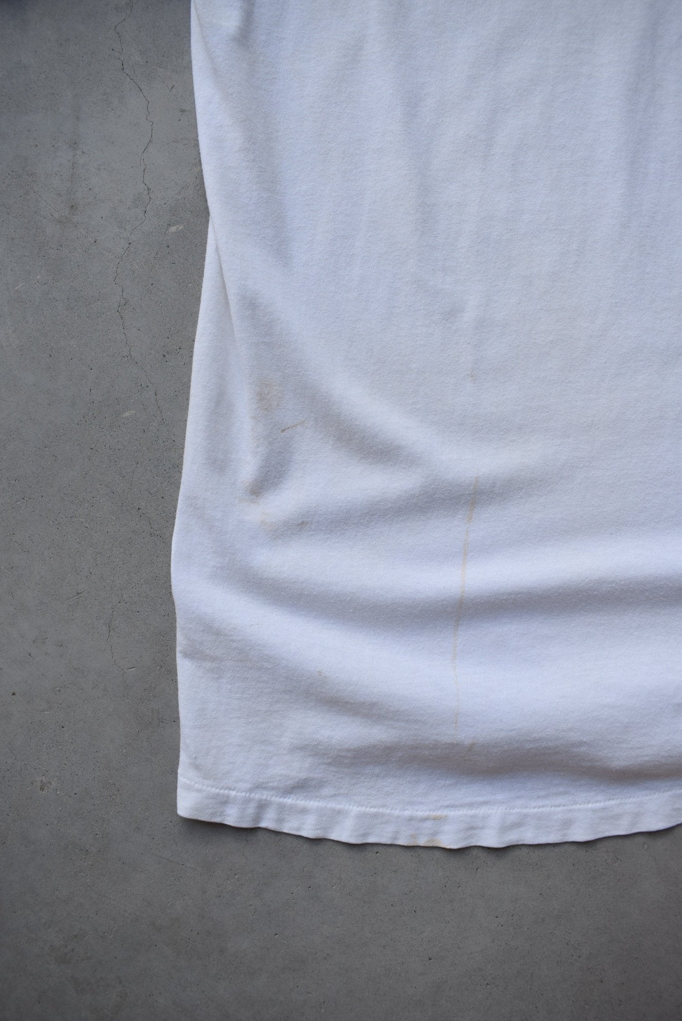 Nike White Swoosh Tee — 1990s (L) - Retrospective Store
