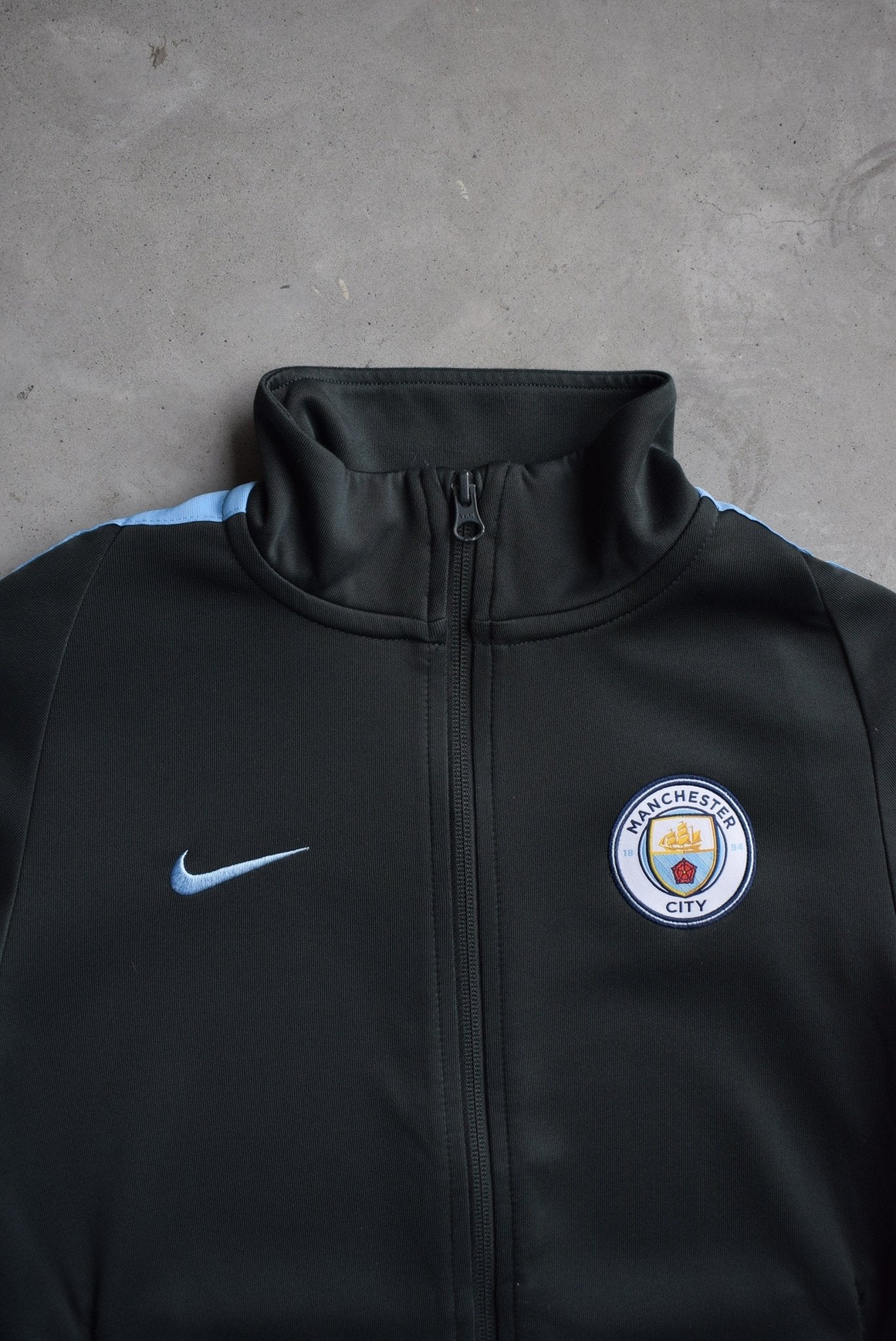 Nike x Manchester City Black Embroidered Jacket — 2000s (XS) - Retrospective Store
