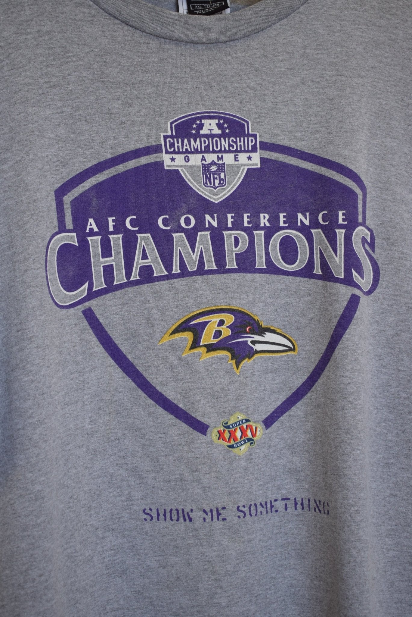 Nike x NFL Baltimore Ravens AFC Champions Tee — 2001 (XXL) - Retrospective Store