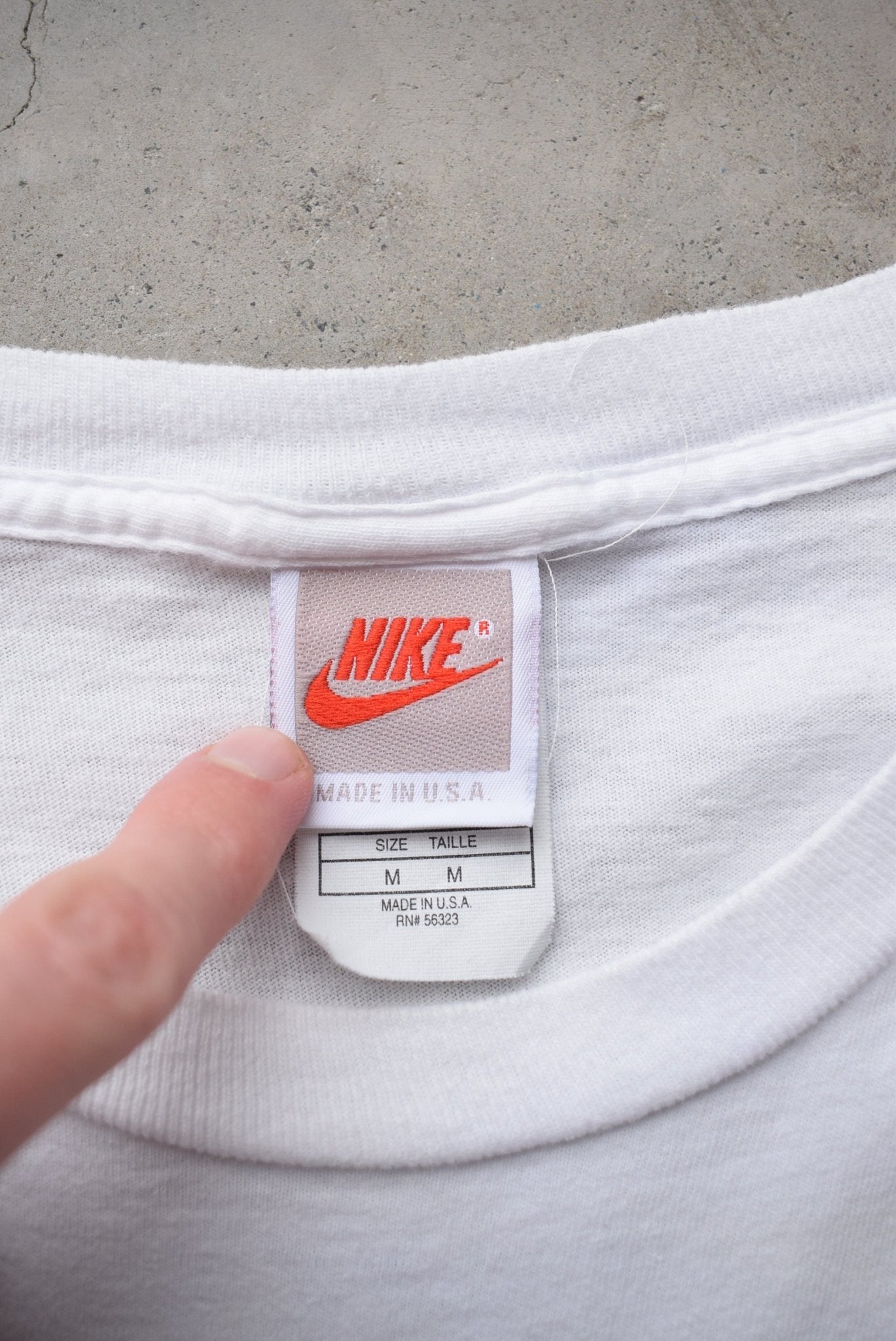 Nike x Oakland University Soccer Camp White Graphic Tee — 1994 (M) - Retrospective Store