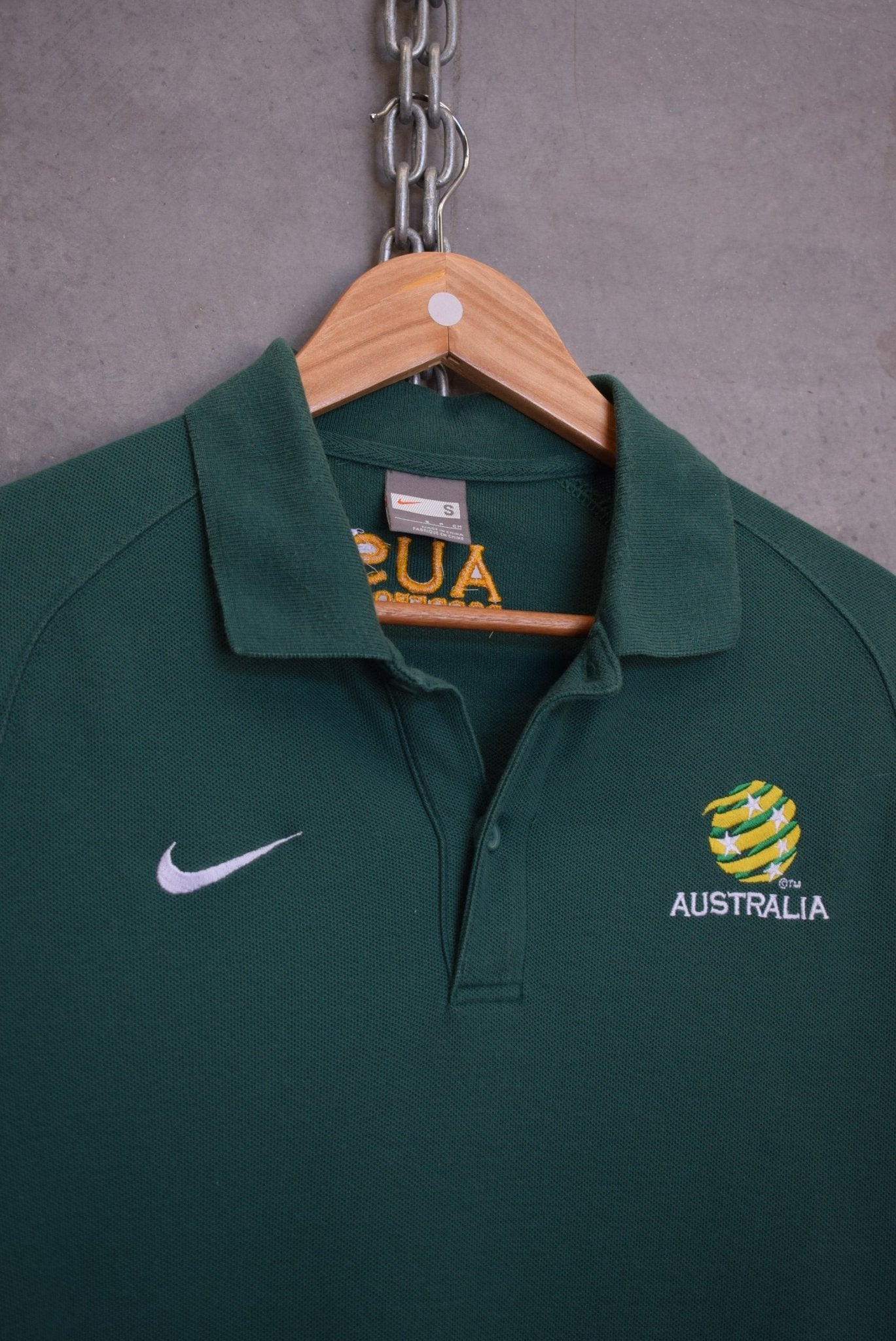 Nike x Socceroos Embroidered Polo — 2000s (S) - Retrospective Store