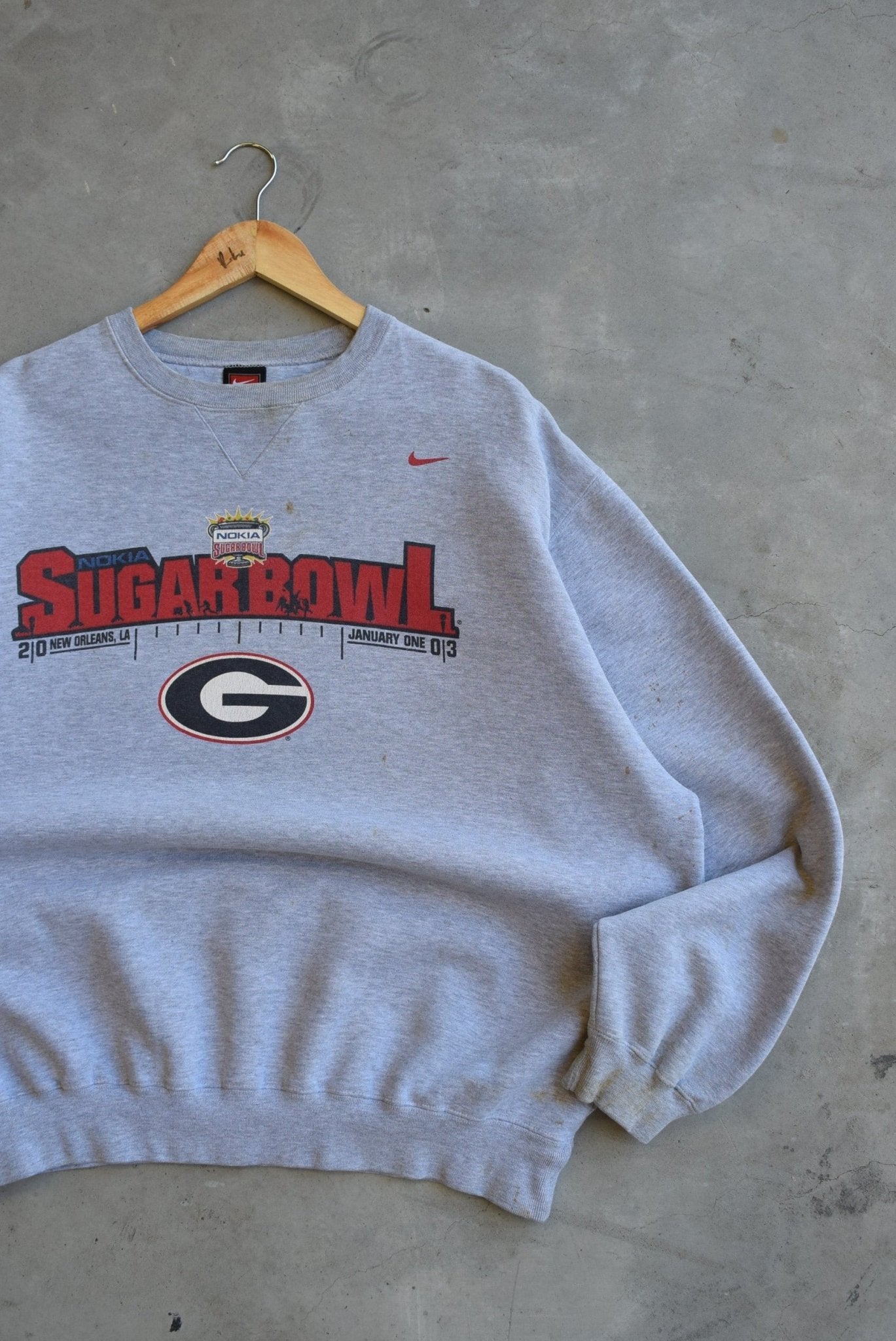 Nike x University of Georgia Bulldogs Crewneck — 2003 (L/XL) - Retrospective Store