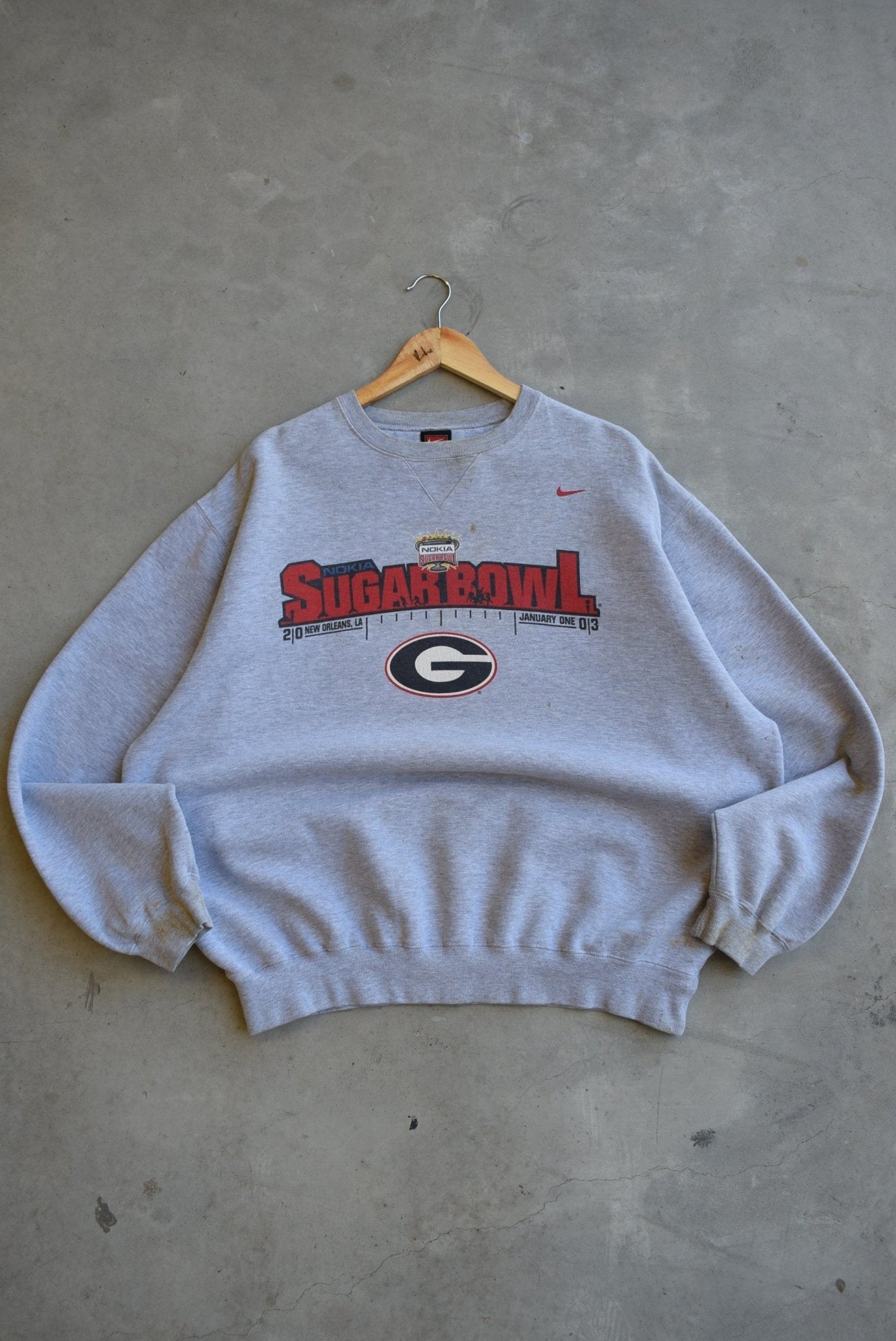 Nike x University of Georgia Bulldogs Crewneck — 2003 (L/XL) - Retrospective Store